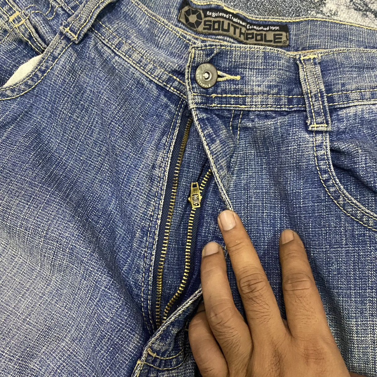 Southpole Vintage Y2K Southpole Baggy Denim Jeans Size US 34 / EU 50 - 14 Thumbnail