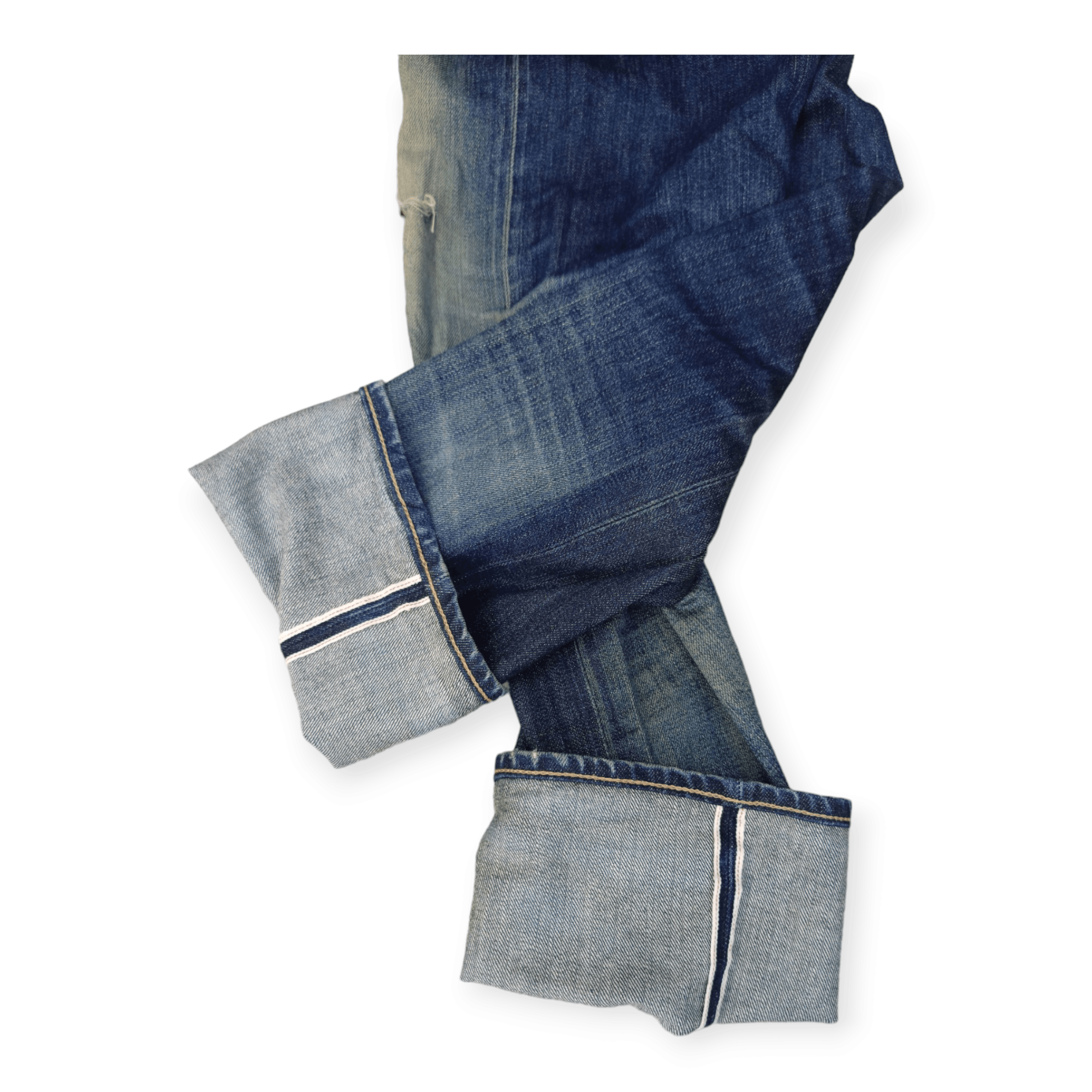 Uniqlo Vintage Uniqlo Selvedge Distressed Faded Jeans Size US 33 - 17 Thumbnail