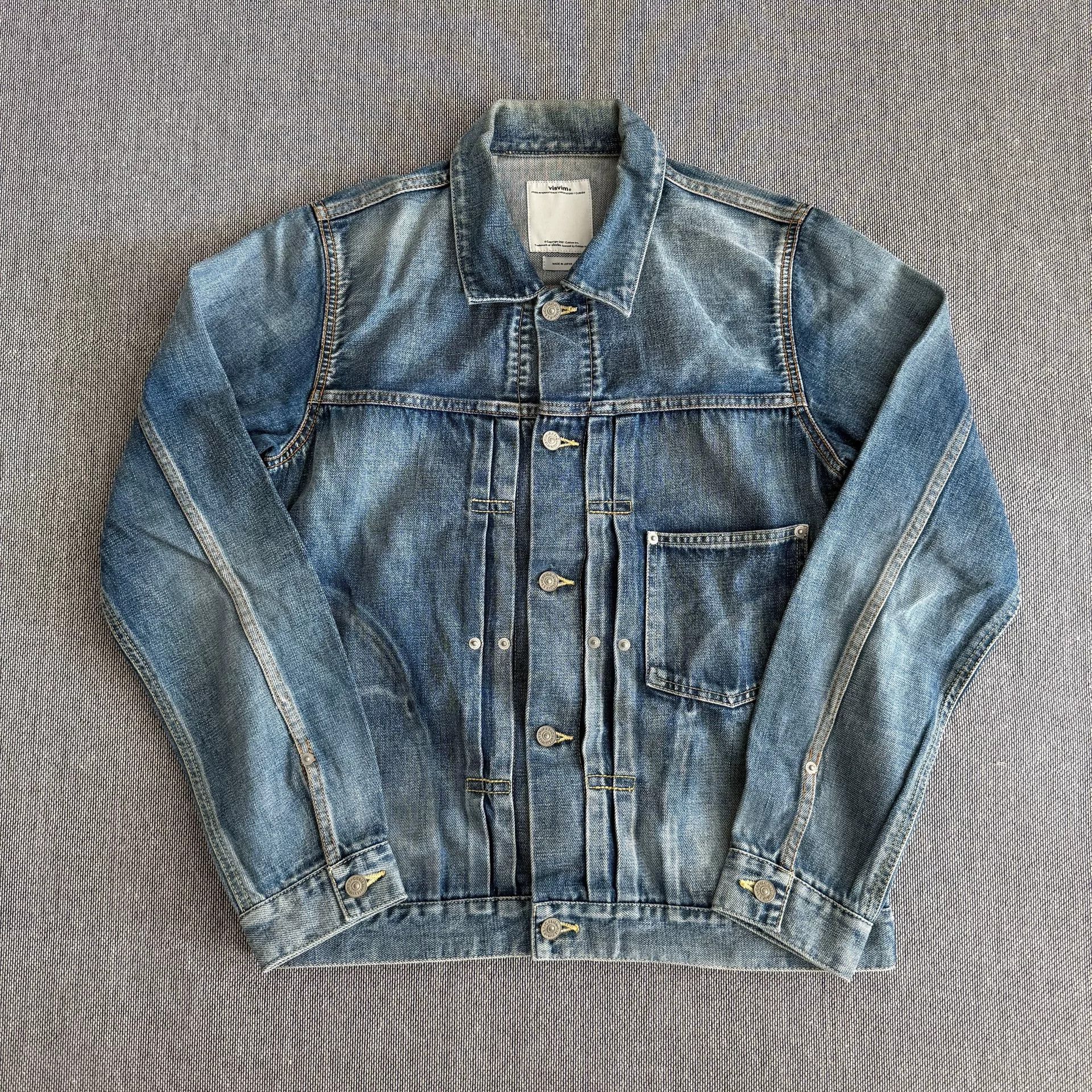 Visvim Visvim 16aw Chore Jacket Damaged Denim Outerwear Size US L / EU 52-54 / 3 - 1 Thumbnail