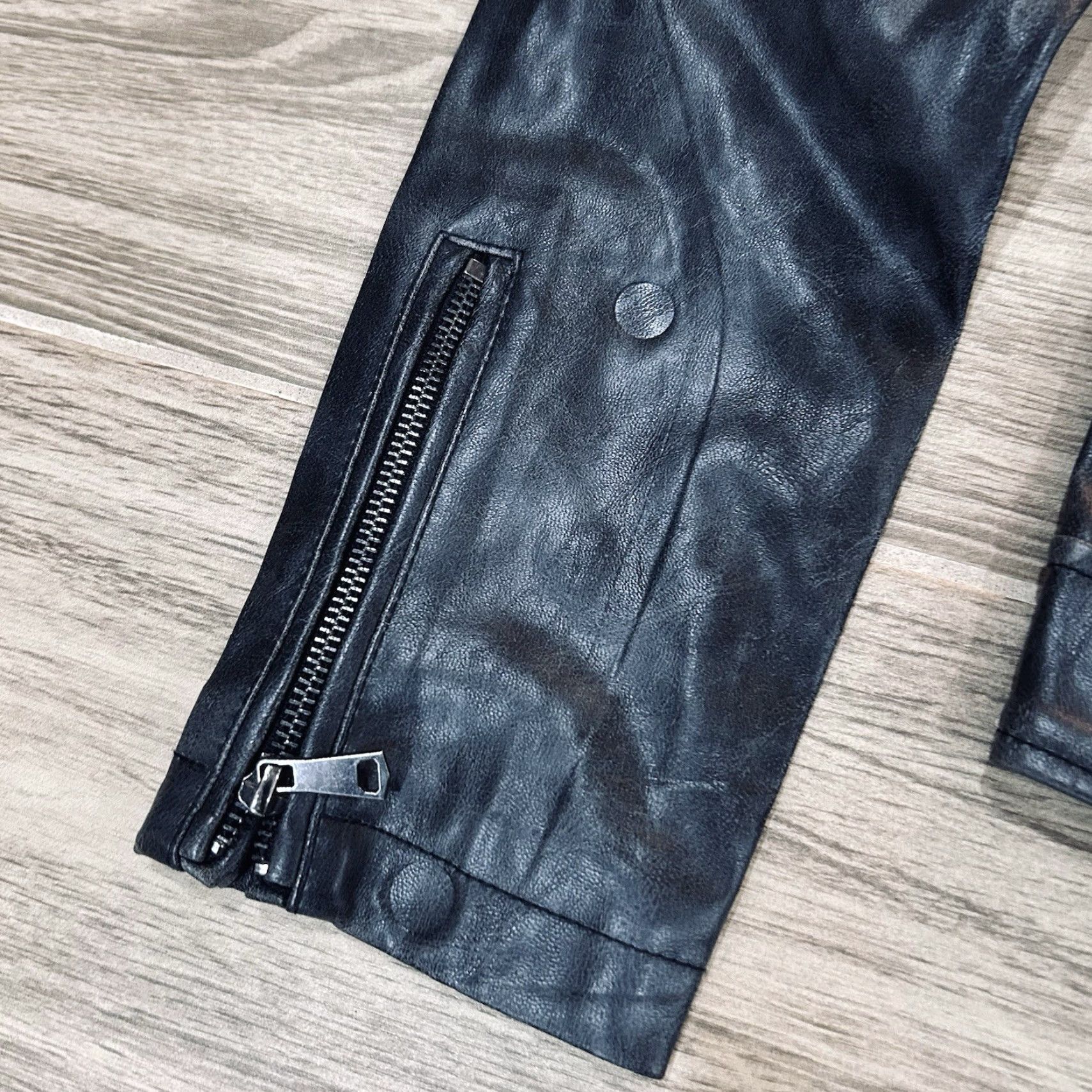 7 for All Mankind Jacket Women’s Size Small Black Faux Leather Moto Motorcycle Biker Regular Size S