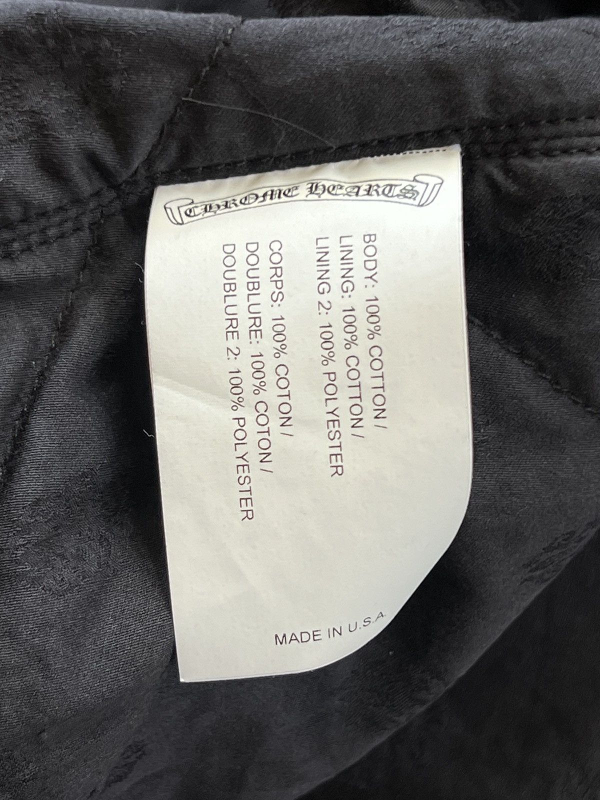 Chrome Hearts Chrome Hearts Quilt Lined WorkDog Denim Jacket Size US L / EU 52-54 / 3 - 11 Thumbnail