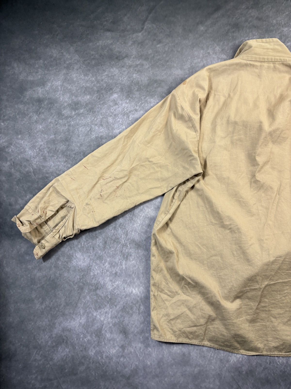 Vintage Vintage Work Shirt Blood Splatter Thrashed CP Rail Moleskin Size US XL / EU 56 / 4 - 7 Thumbnail