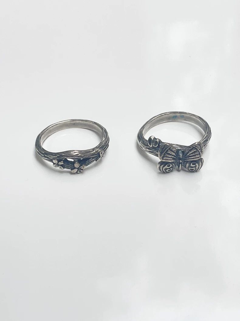 Jean Paul Gaultier Jean Paul Gaultier Butterfly Petal Ring Set- DMC Size ONE SIZE - 1 Thumbnail