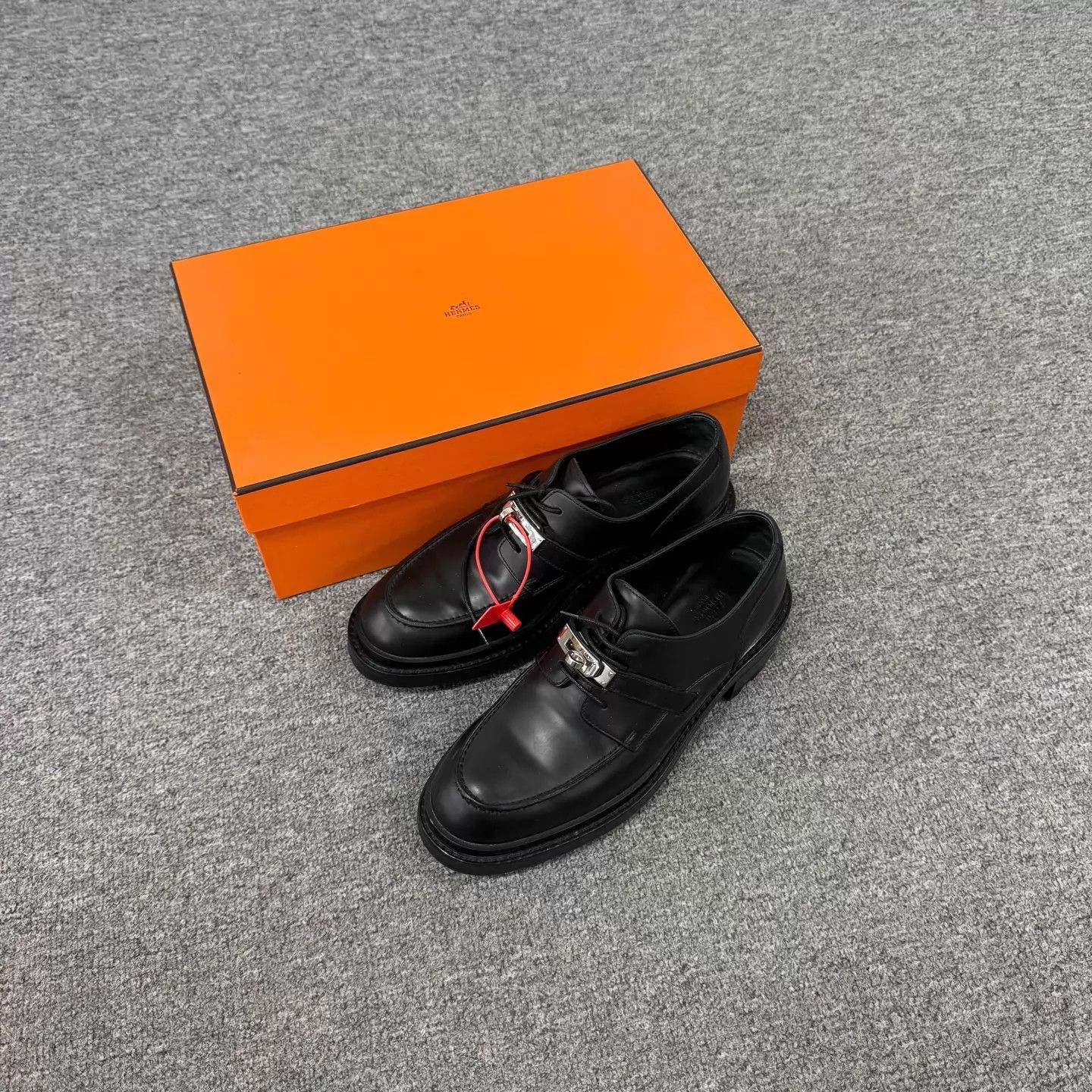 Hermes Hermes Kelly Silver Buckle Platform Loafer 39.5 Size US 9 / IT 39 - 1 Thumbnail