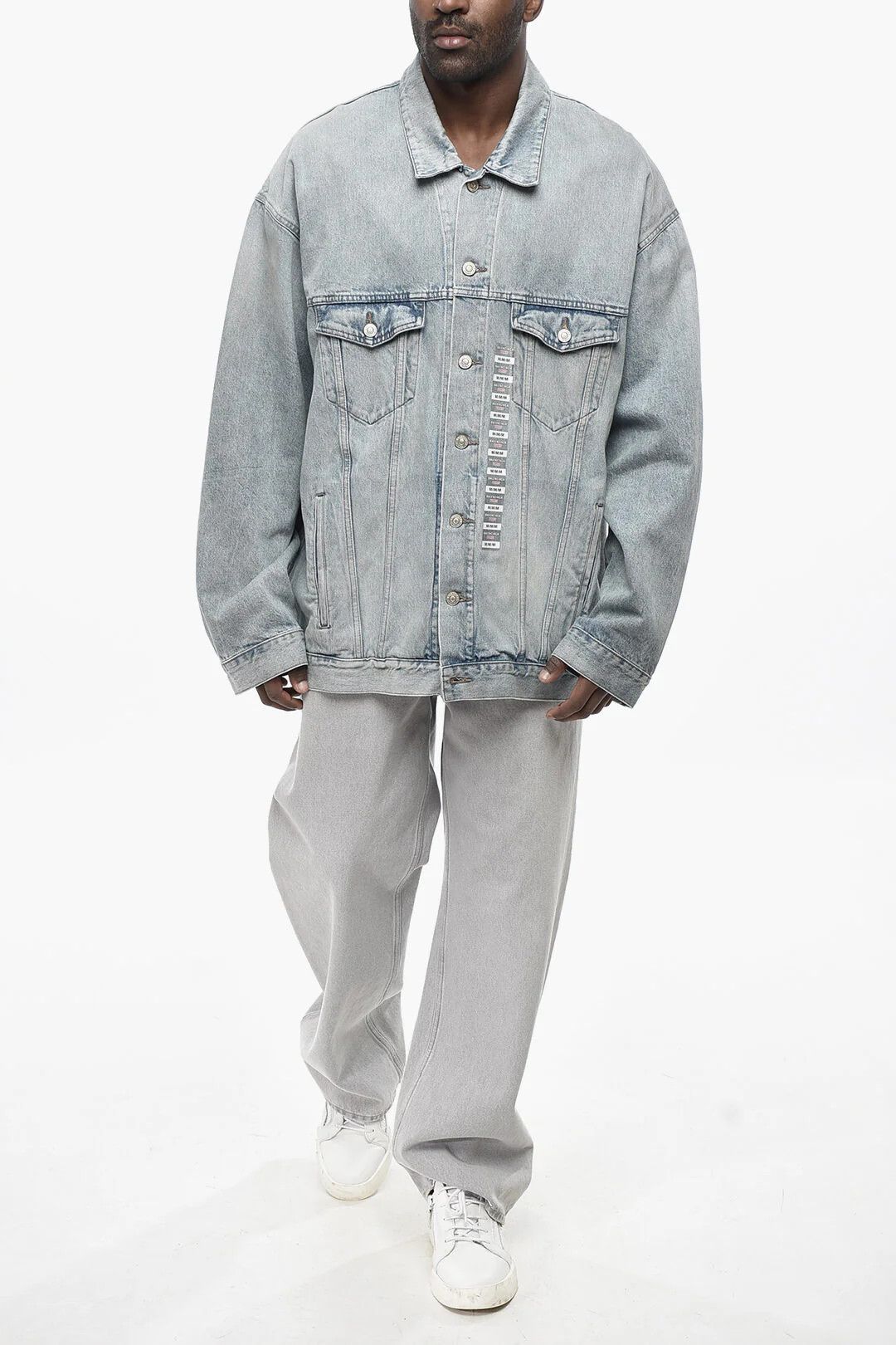 Balenciaga og1mm0426 Denim Jacket in Blue Size US M / EU 48-50 / 2 - 4 Thumbnail
