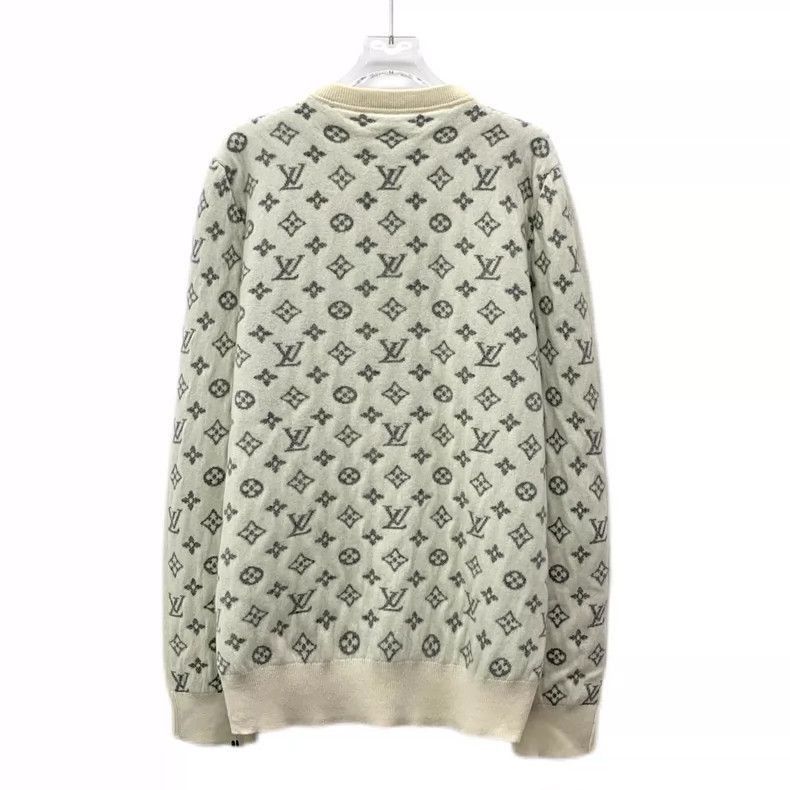 Louis Vuitton Louis Vuitton Beige Logo Knitted Long Sleeve Sweater -2505 Size US S / EU 44-46 / 1 - 2 Thumbnail