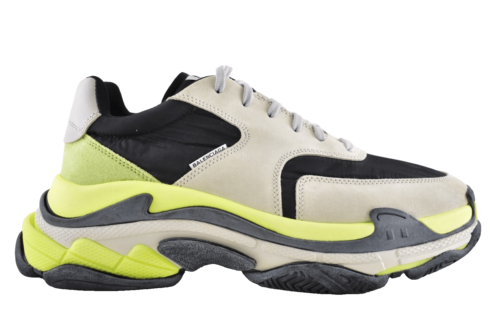 Balenciaga Balenciaga Triple S V2 Grey Jaune Trainer Sneaker 44 11 Size US 11 / EU 44 - 1 Thumbnail