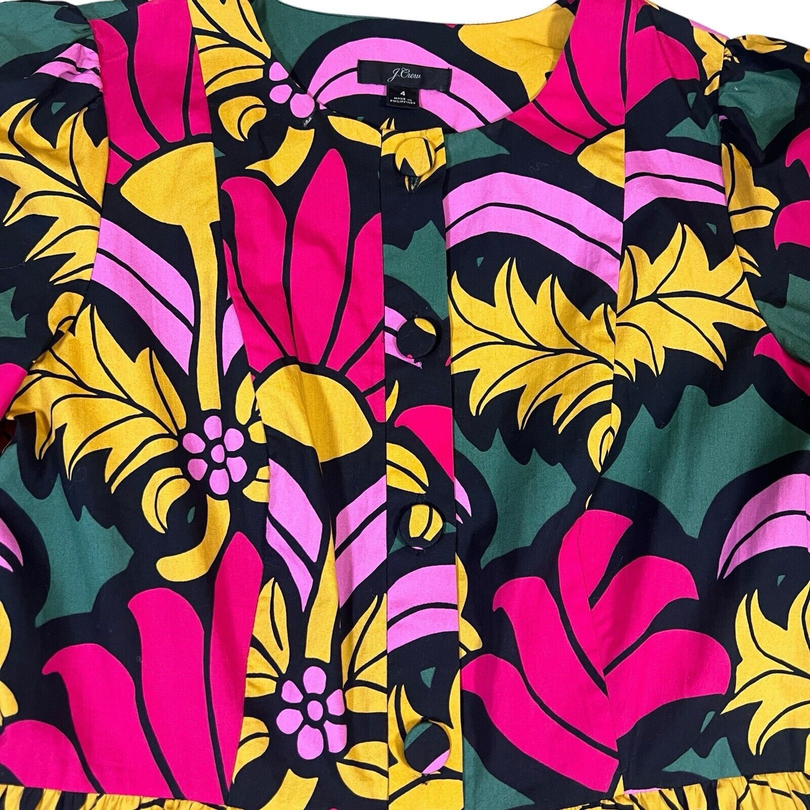 J.Crew J.CREW Pink Floral Ratti Grandi Fiori Short Dress Size 4 Size S / US 4 / IT 40 - 4 Thumbnail