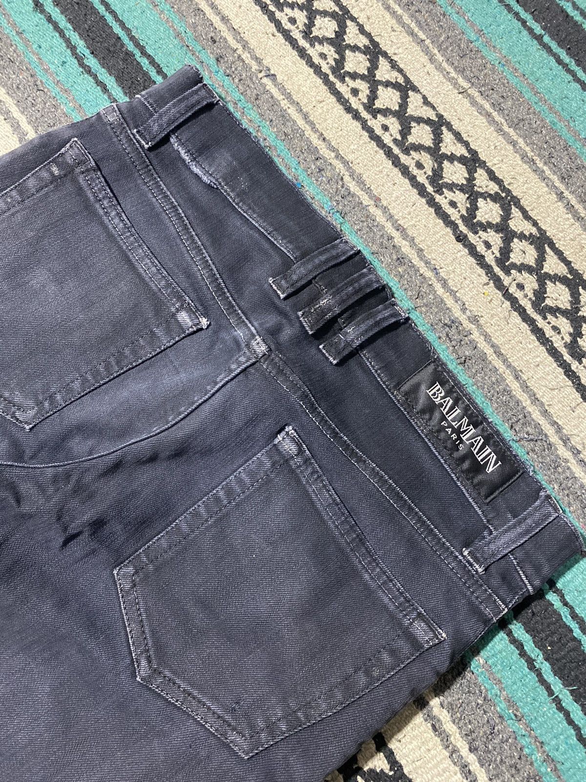 Balmain SS 2011 Balmain Biker Jeans (SOLD) Size US 31 - 12 Thumbnail