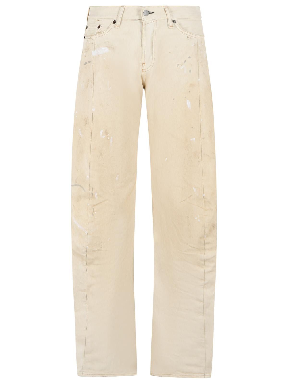 Acne Studios ACNE STUDIOS '2006F' Loose Fit White Cotton Jeans Size 25" / US 0 / IT 36 - 1 Thumbnail