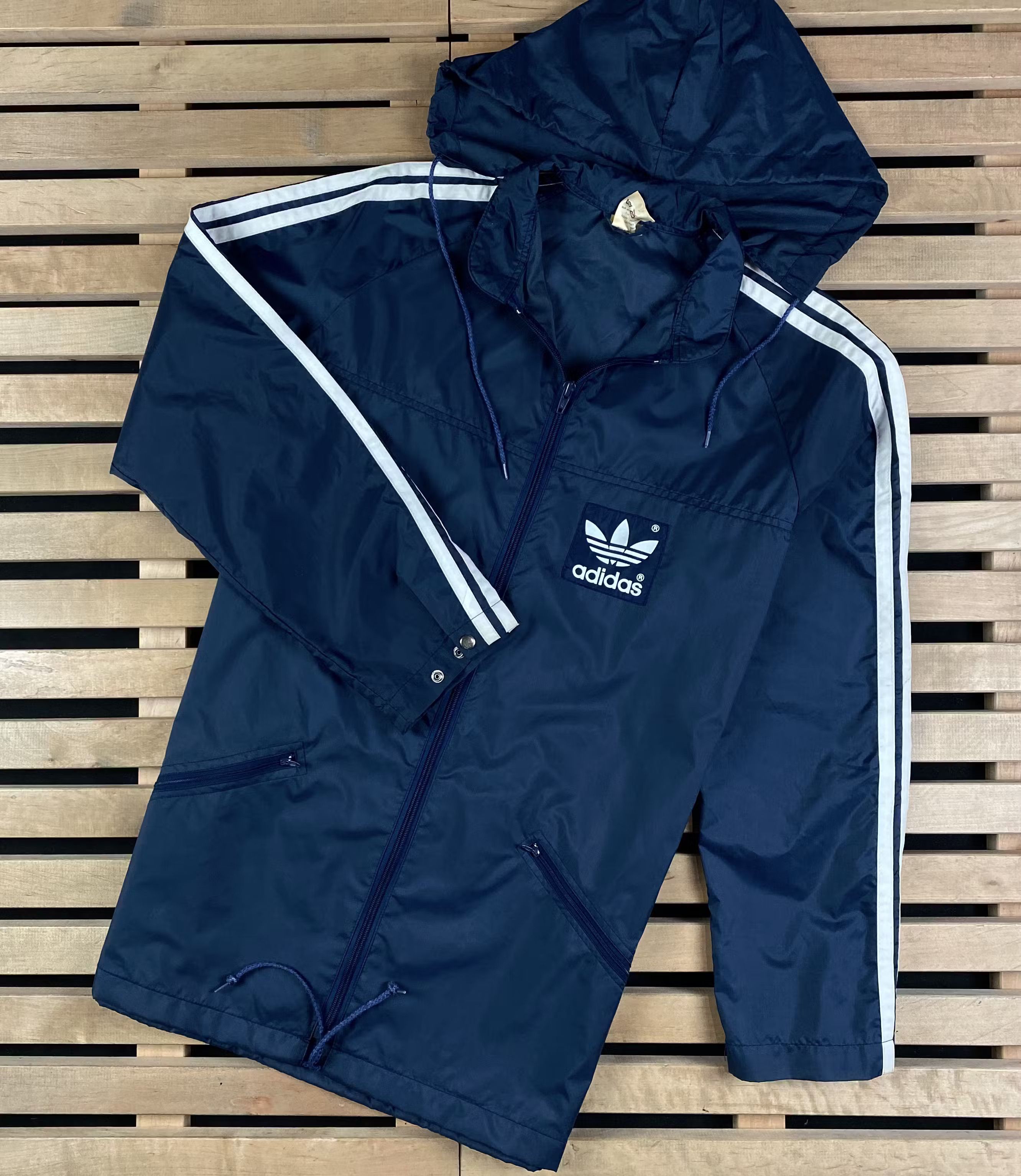 Adidas × Vintage Mens Windbreaker Vintage Adidas Originals Size L Size US L / EU 52-54 / 3 - 1 Thumbnail