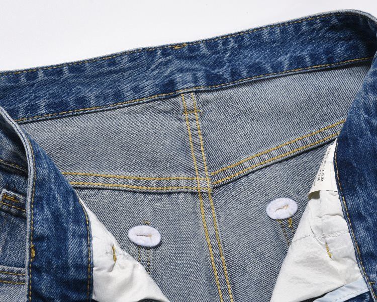 Japanese Brand × Jean Wide-leg washed straight-leg whisker-ripped cargo jeans Size US 32 / EU 48 - 4 Thumbnail
