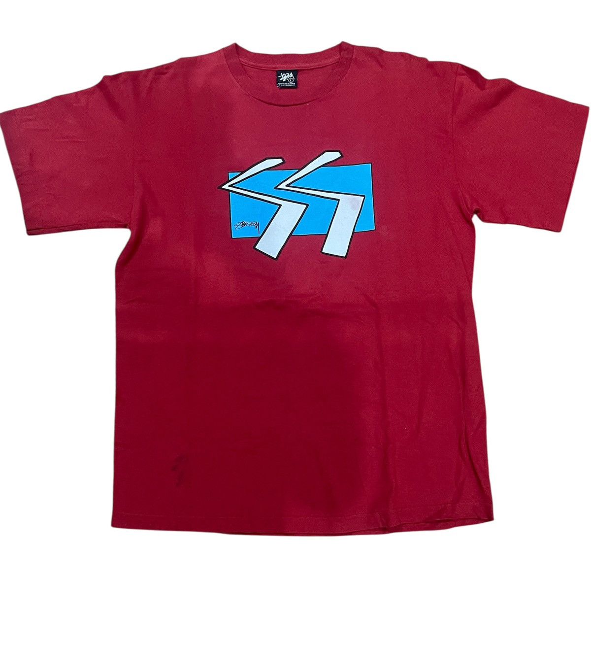 Stussy Vintage Stussy Double S Big Logo T Shirt Size US L / EU 52-54 / 3 - 1 Thumbnail