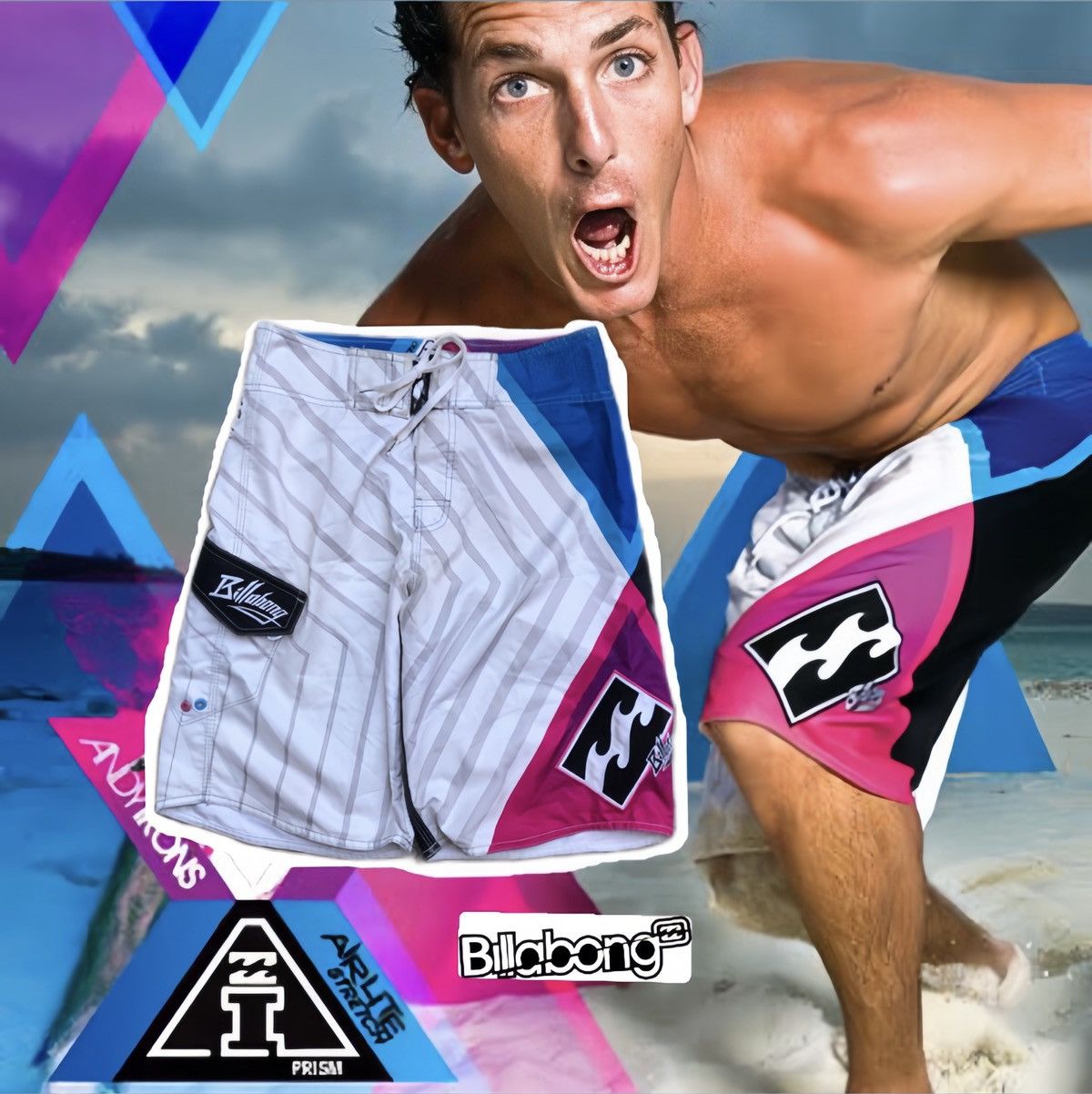 Billabong BILLABONG ANDY IRONS PRISM BOARDSHORT 00s | Grailed