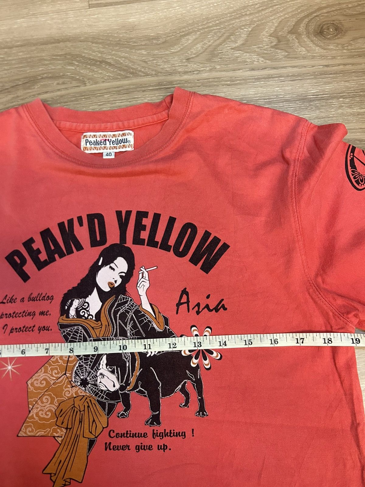 Japanese Brand Peaked Yellow "Graceful Japanese Anego" Long Sleeve Tee Size US S / EU 44-46 / 1 - 4 Thumbnail