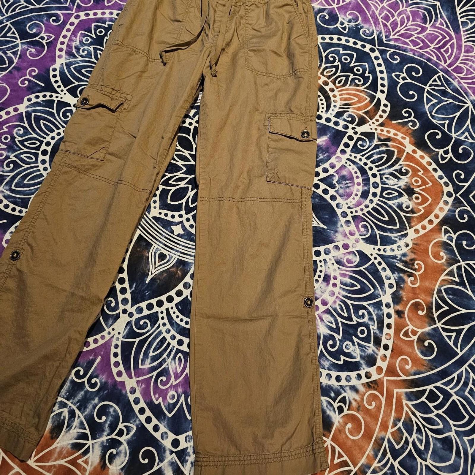 Merona Merona Women's Khaki Cargo Pants Size 28" / US 6 / IT 42 - 3 Thumbnail
