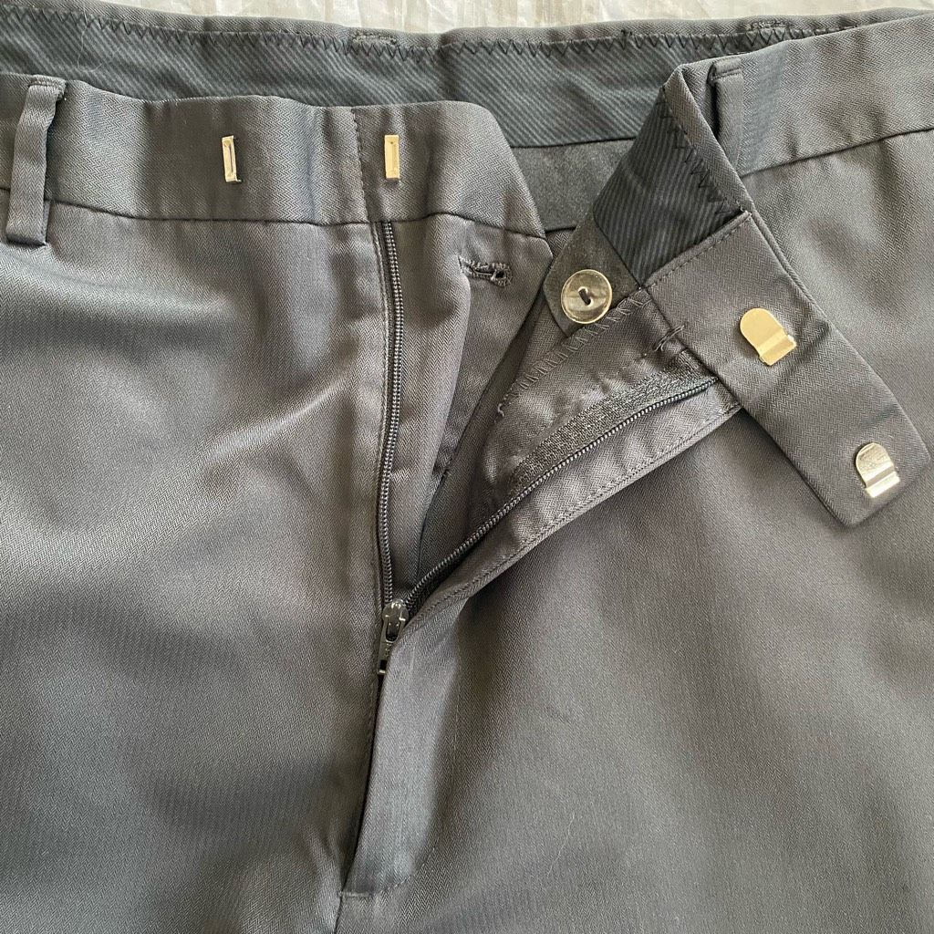 Liz Claiborne Claiborne men 38/32 flat front dress pants grey Size US 38 / EU 54 - 5 Thumbnail