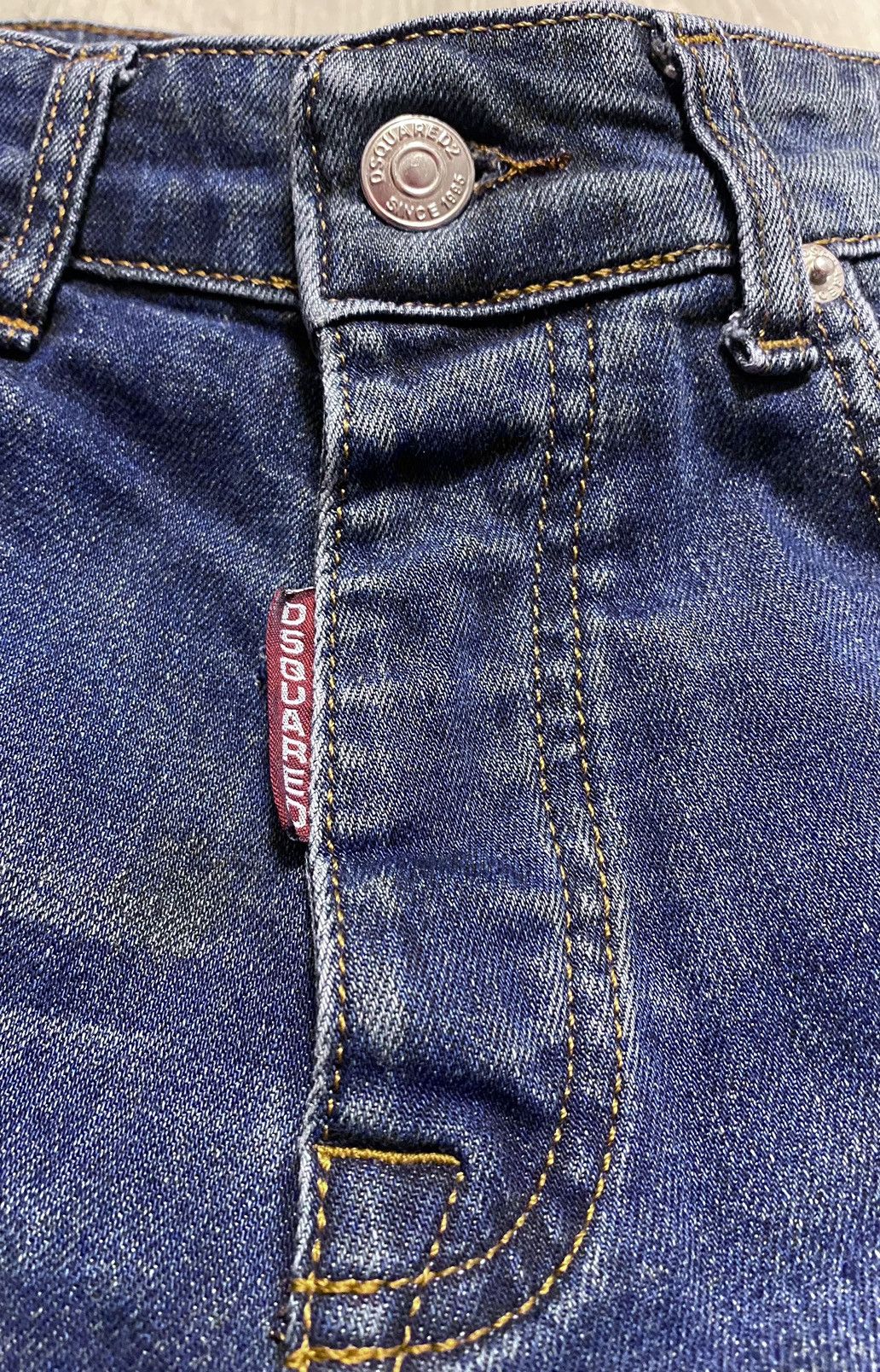 Dsquared2 Women’s Dsquared Washed Torn Distressed Paint Splatter Denim Size 28" / US 6 / IT 42 - 12 Thumbnail