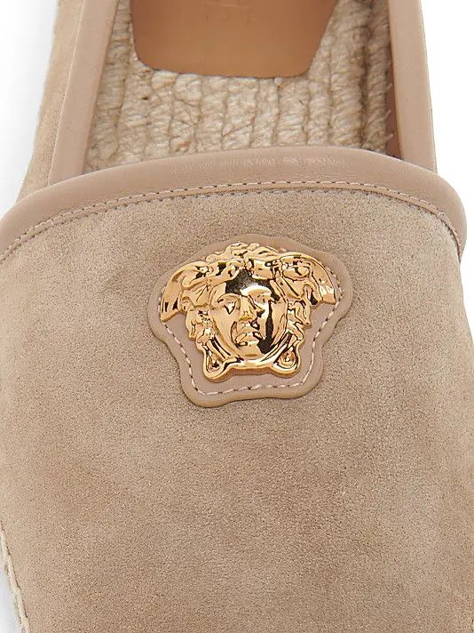Versace os11x0126 Medusa Suede Espadrilles in Beige Size US 12 / EU 45 - 6 Thumbnail