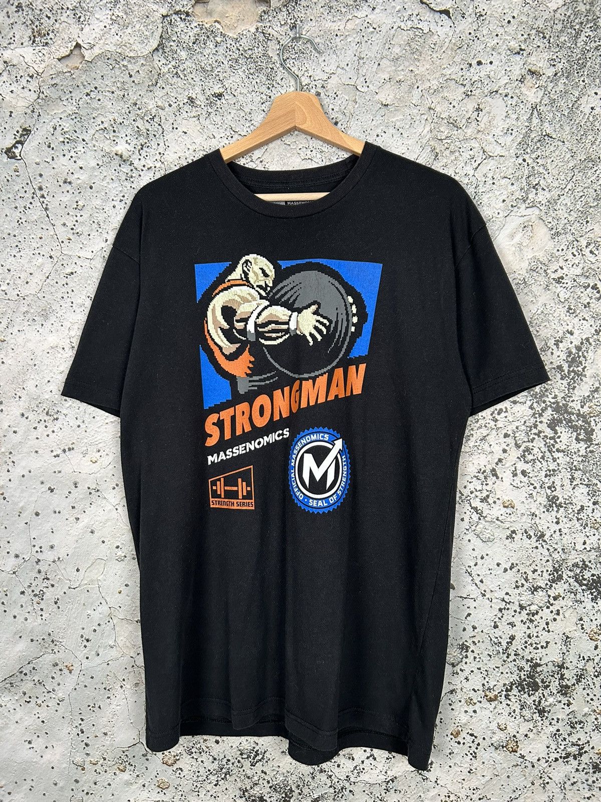 Other Vintage Strongman Graphic Tee 90s Streetwear Sportswear Size US L / EU 52-54 / 3 - 1 Thumbnail