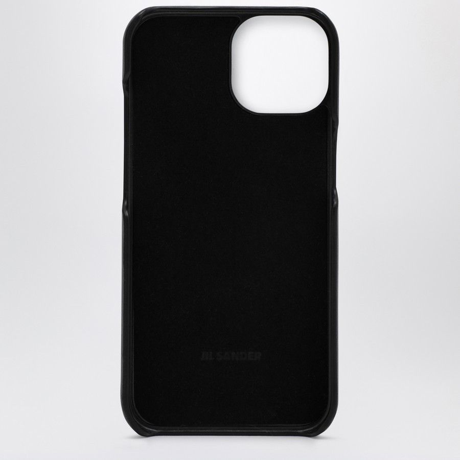 Jil Sander o1d2blof0824 Size: OS / Leather iPhone 15 Cases in Black Size ONE SIZE - 2 Thumbnail