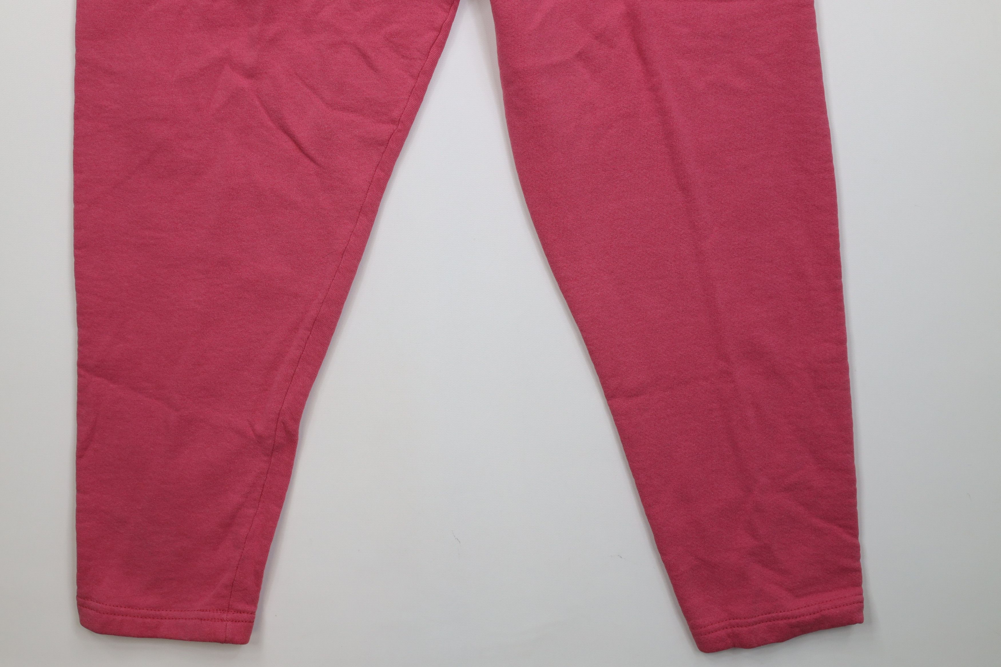 Vintage Vintage 90s Streetwear Blank Tapered Leg Sweatpants Pink USA Size 31" - 15 Thumbnail