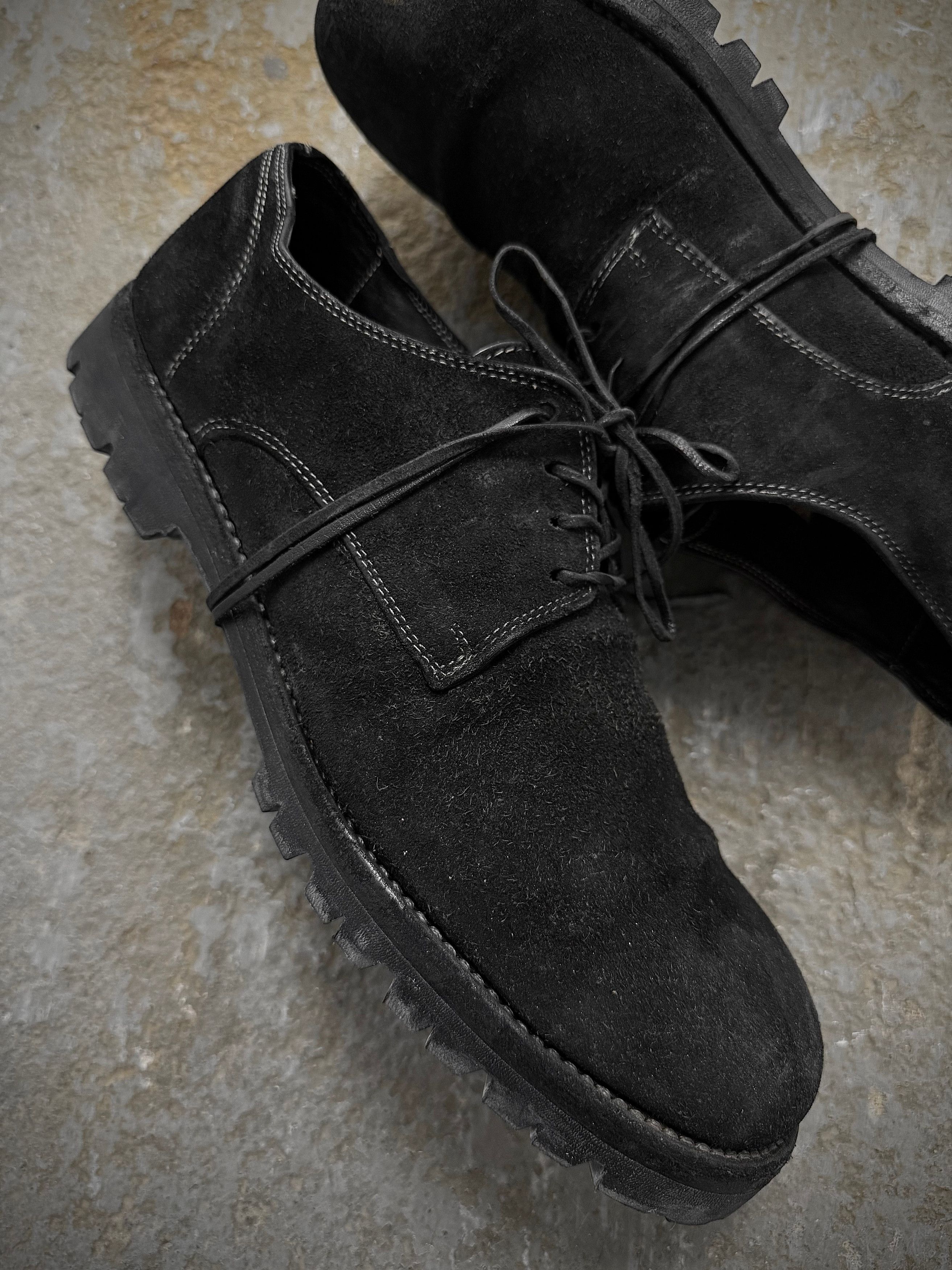 Guidi GUIDI '792V' Full-grain Reverse Horse Leather Derbies Size US 12 / EU 45 - 2 Thumbnail