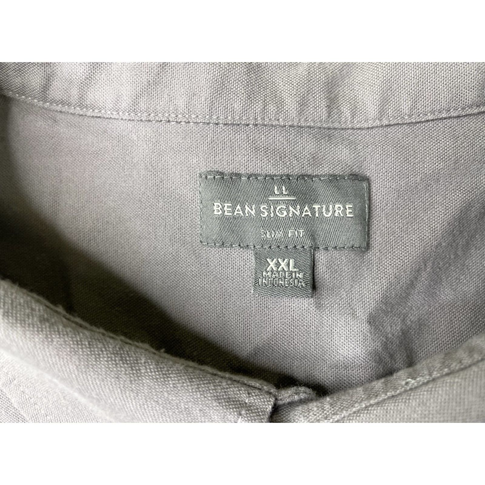 Vintage VINTAGE L.L. Bean Button-Down Shirt Men XXL Gray Cotton Spandex Denim Lightweight Slim Fit Long Sleeve Dollar? Size US XXL / EU 58 / 5 - 3 Thumbnail