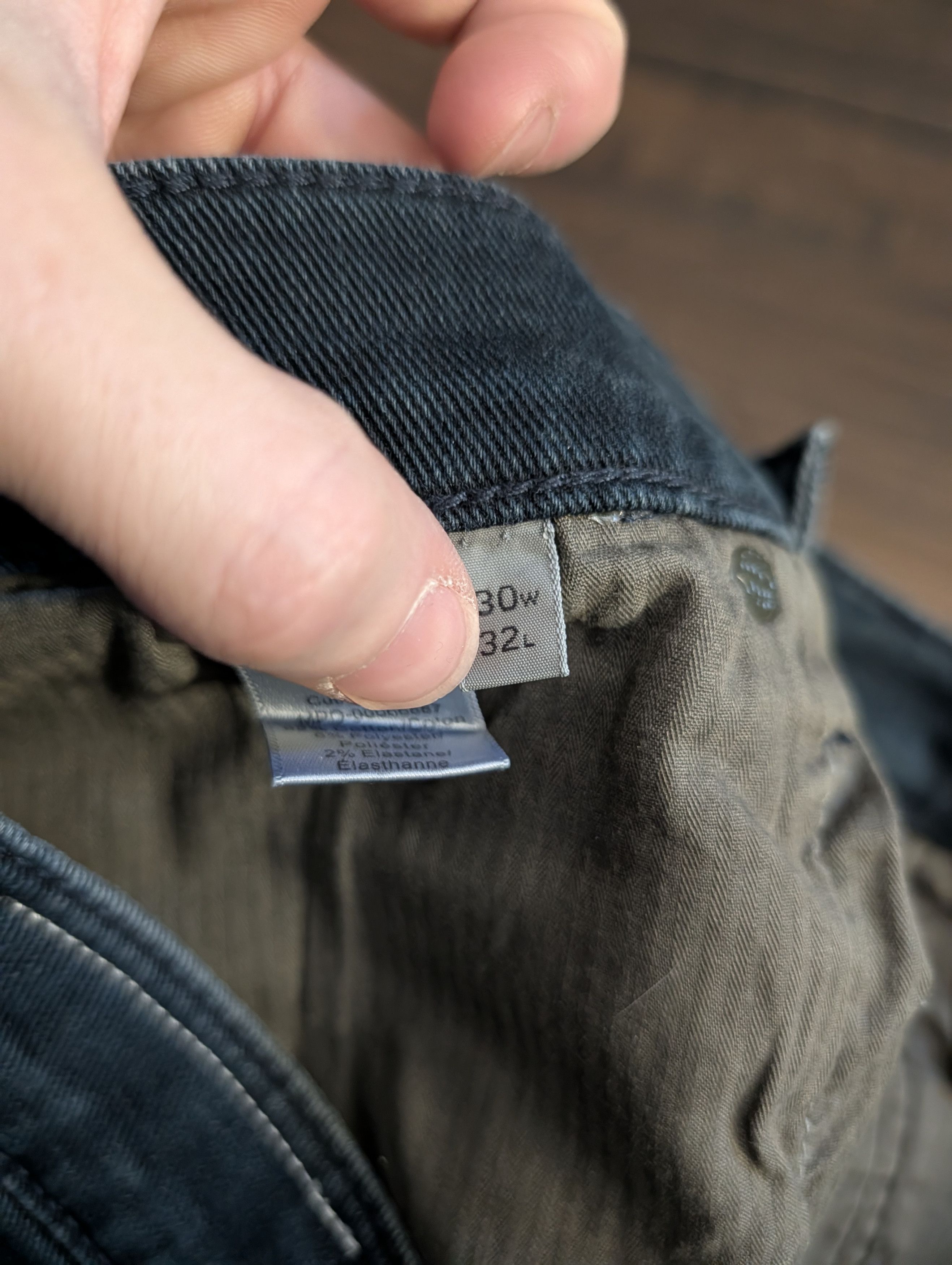 Rag & Bone Fit 1 Skinny washed black stretch denim jeans 30x32 Size US 30 / EU 46 - 12 Thumbnail