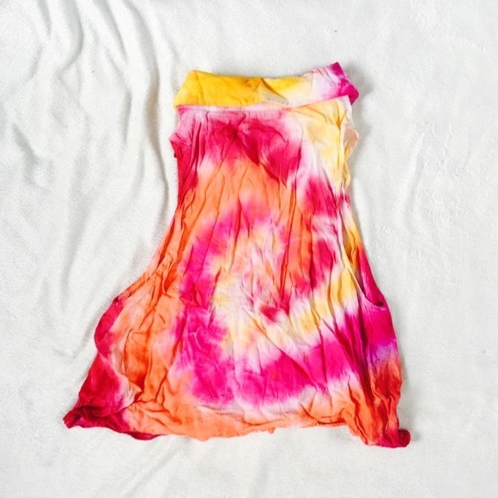 MINKPINK Multicolor Tie-Dye Collared Button Front Shirt | Sz XS Size XS / US 0-2 / IT 36-38 - 3 Thumbnail