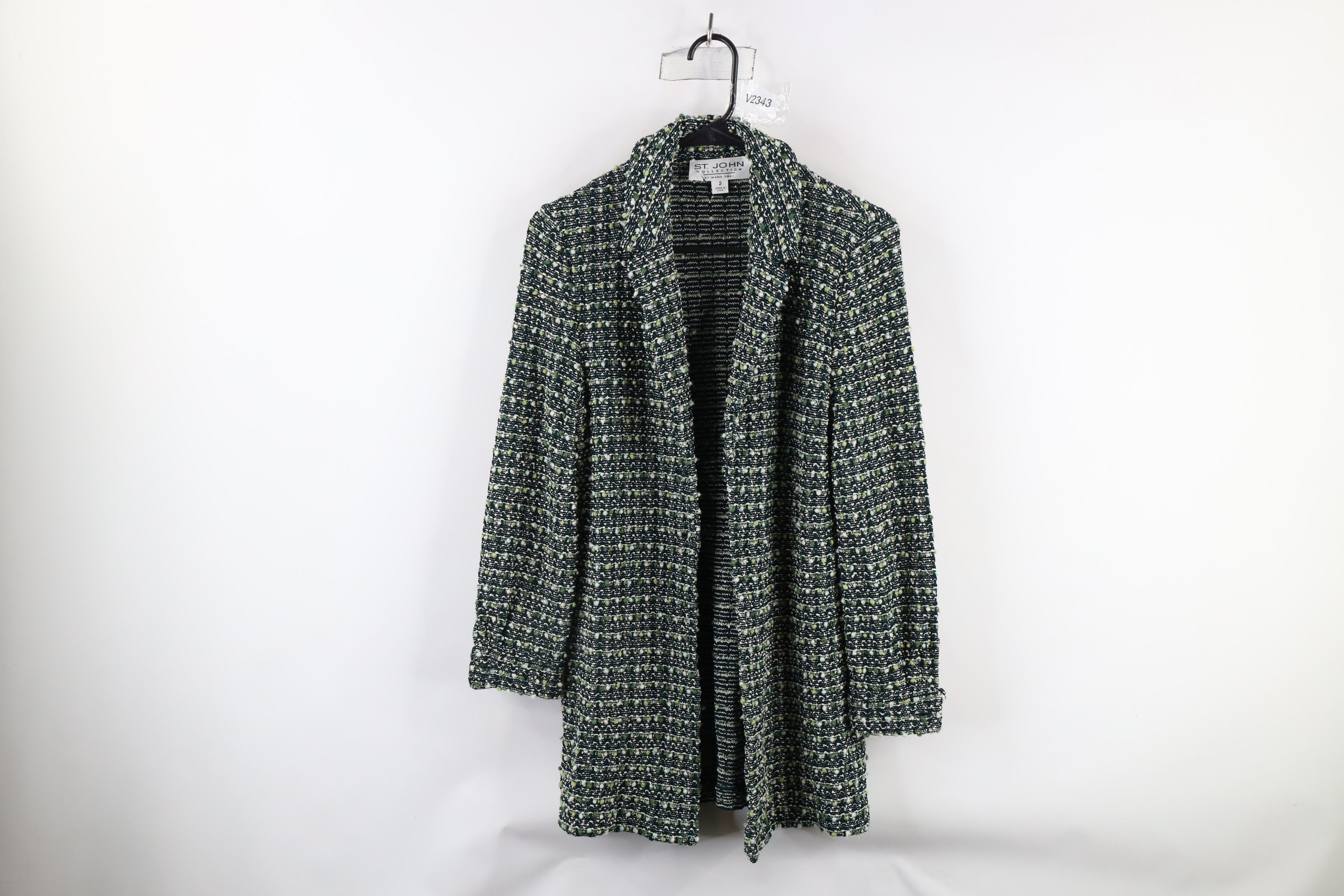 Vintage Vintage St John Collection Knit Sweater Blazer Jacket Size XS / US 0-2 / IT 36-38 - 1 Thumbnail