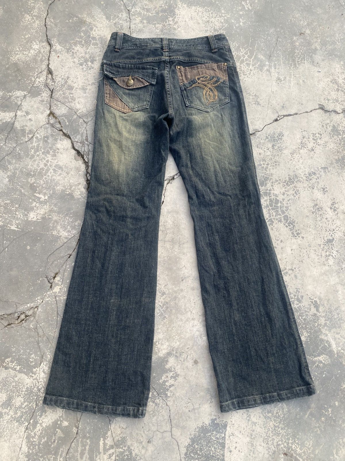 Japanese Brand × Kapital × Tornado Mart CAROUGE Floral Embroidery Flare Size US 27 - 3 Thumbnail