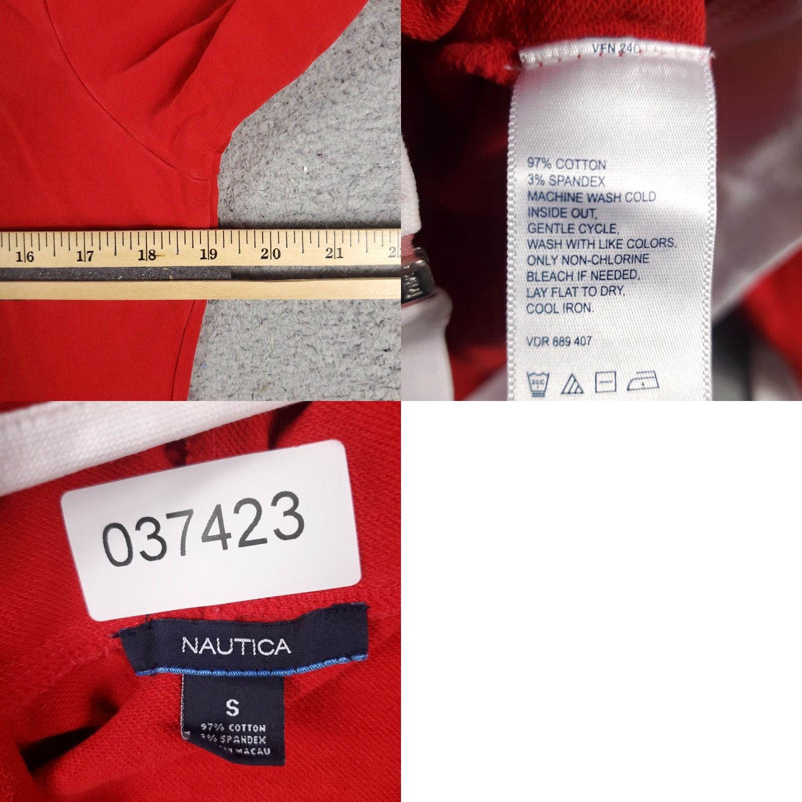 Nautica Nautica Hoodie Sweater Womens Small Red Full Zip Knit Long Sleeve Size S / US 4 / IT 40 - 8 Thumbnail