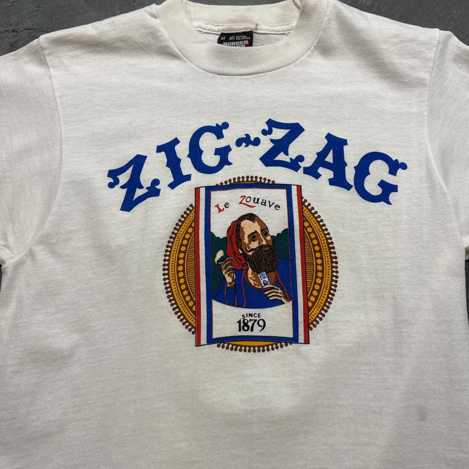 Vintage Vintage 90s Zig Zag Rolling Paper Weed Promo Graphic T-Shirt Size US M / EU 48-50 / 2 - 2 Thumbnail