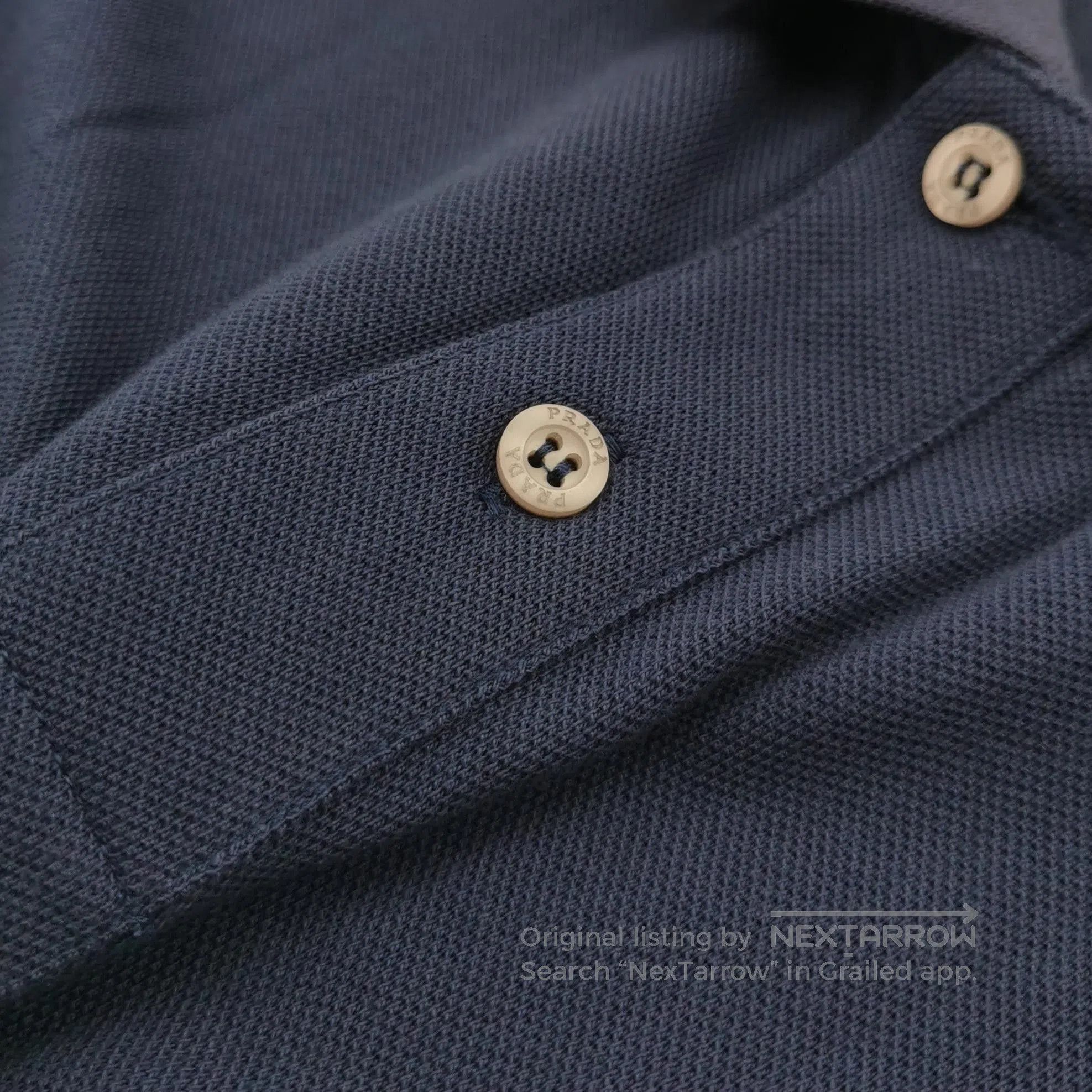 Prada Prada M Cotton Navy Red Accent Polo T. Size US XL / EU 56 / 4 - 1 Thumbnail