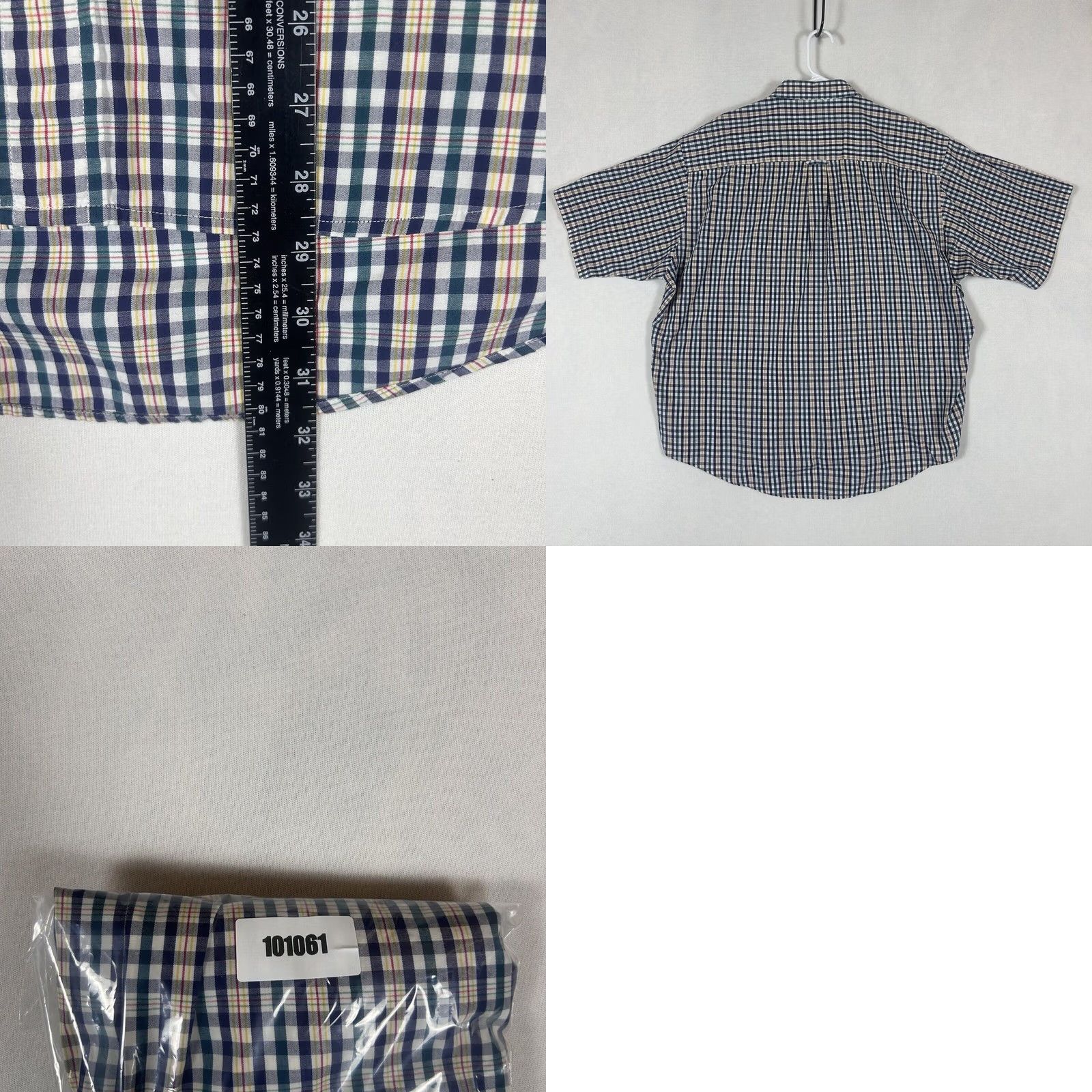 Pendleton Pendleton Plaid Button-Up Shirt Mens XL Short Sleeve Casual Cotton Size US XL / EU 56 / 4 - 8 Thumbnail