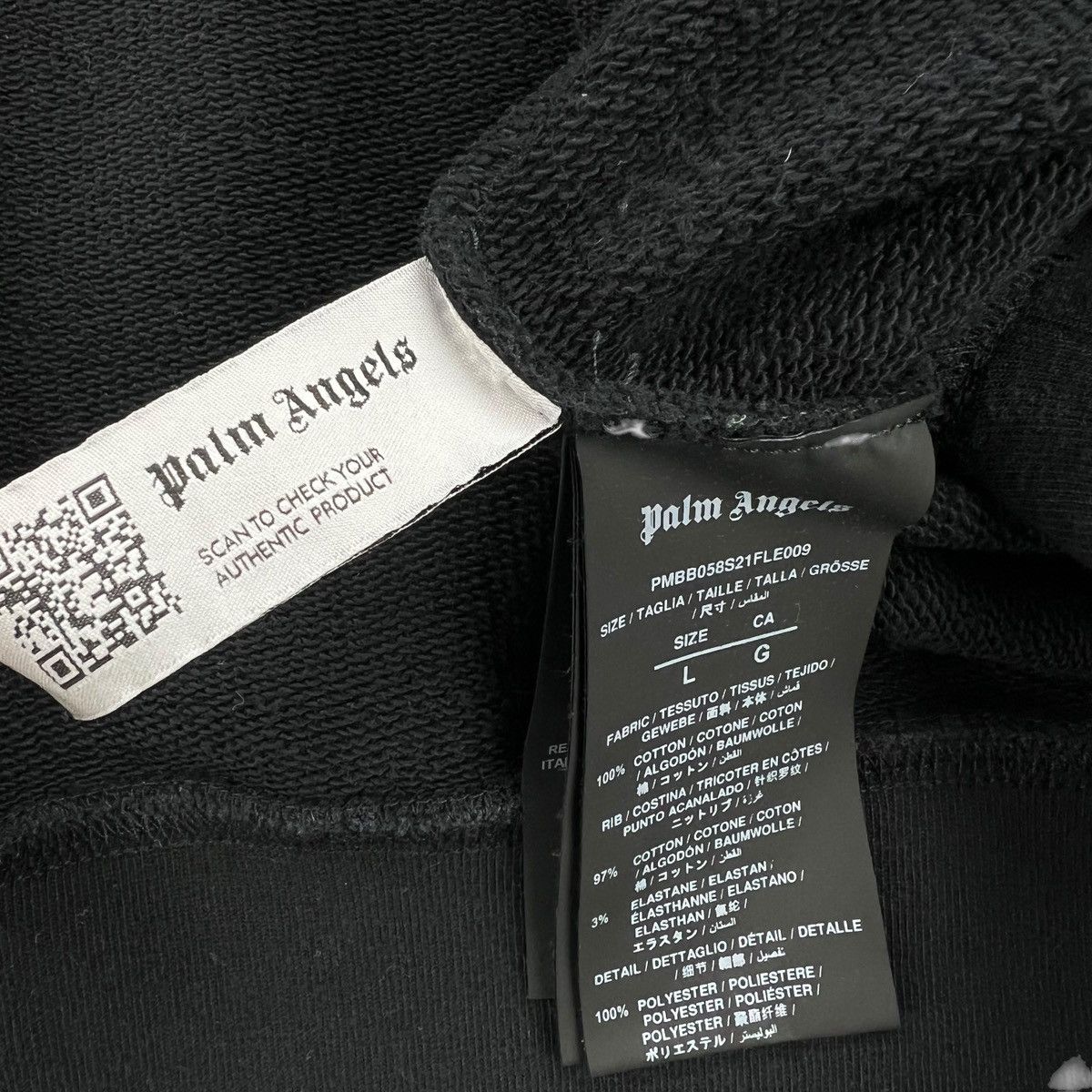 Palm Angels Black Hoodie