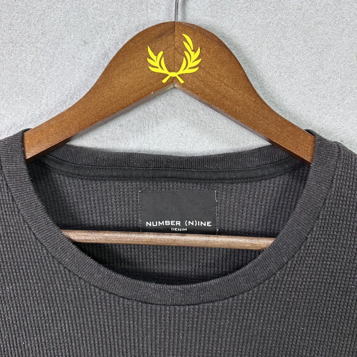 Number (N)ine Vintage Number (N)ine Denim Waffle T-Shirt Black Size US S / EU 44-46 / 1 - 3 Thumbnail