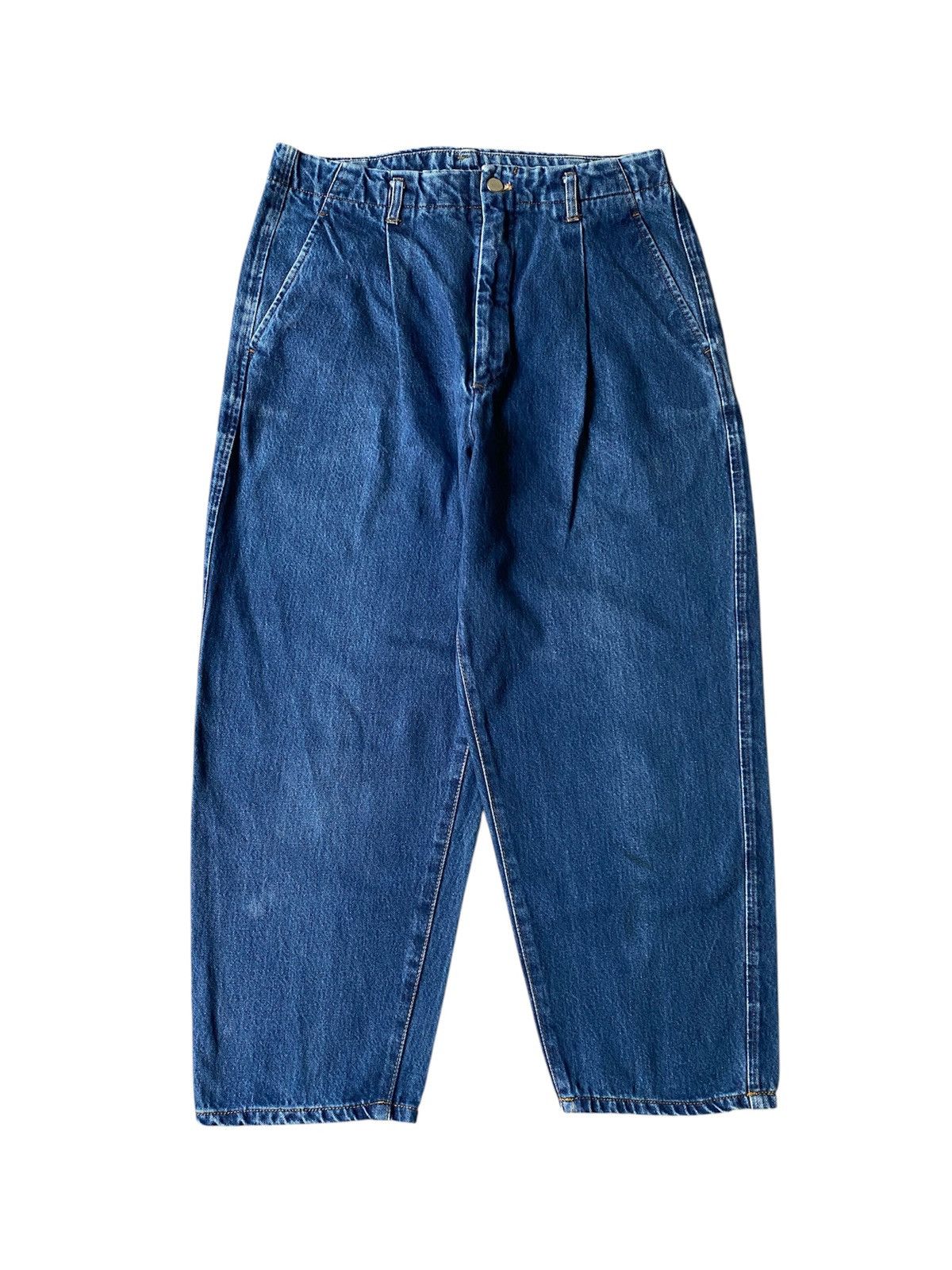 Comme des Garcons Homme Vintage 80’s Comme Des Garcons Homme Cropped Baggy Jeans Size US 31 - 1 Thumbnail