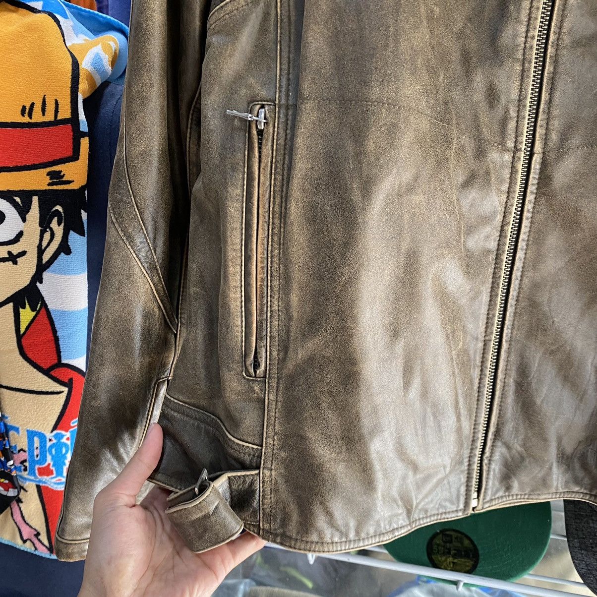 Fubu Vintage 80s 90s Genuine Leather FUBU Jacket Tupac Shakur Size US L / EU 52-54 / 3 - 8 Thumbnail