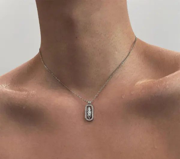 Jewelry Elegant Silver Pendant Necklace Size ONE SIZE - 7 Thumbnail