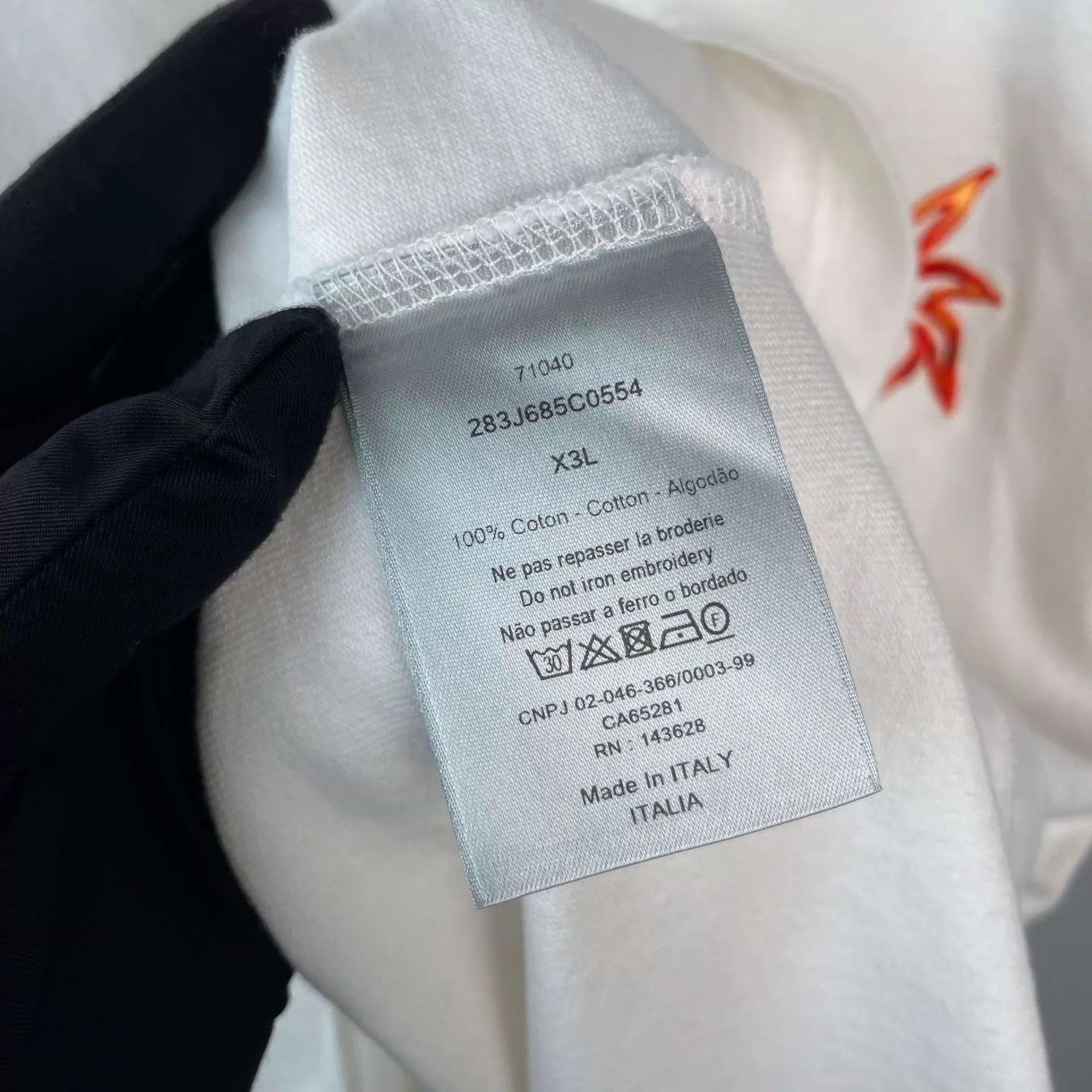 Dior Dior 95 New Cotton White Short-Sleeve T-Shirt XL Size US XL / EU 56 / 4 - 5 Thumbnail
