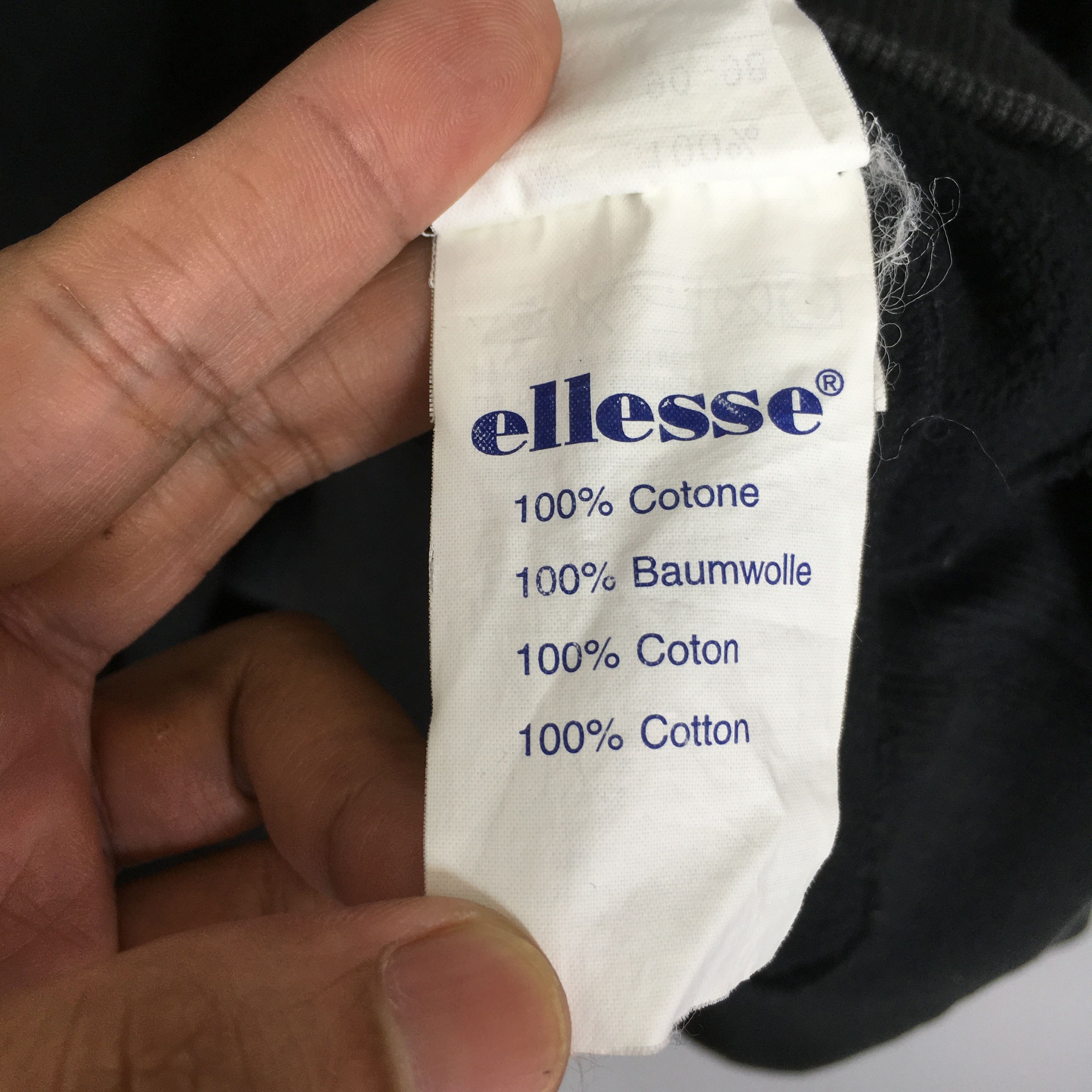 Ellesse Vintage Ellesse Perugia Italia Black Sweatshirt Large Size US L / EU 52-54 / 3 - 6 Thumbnail