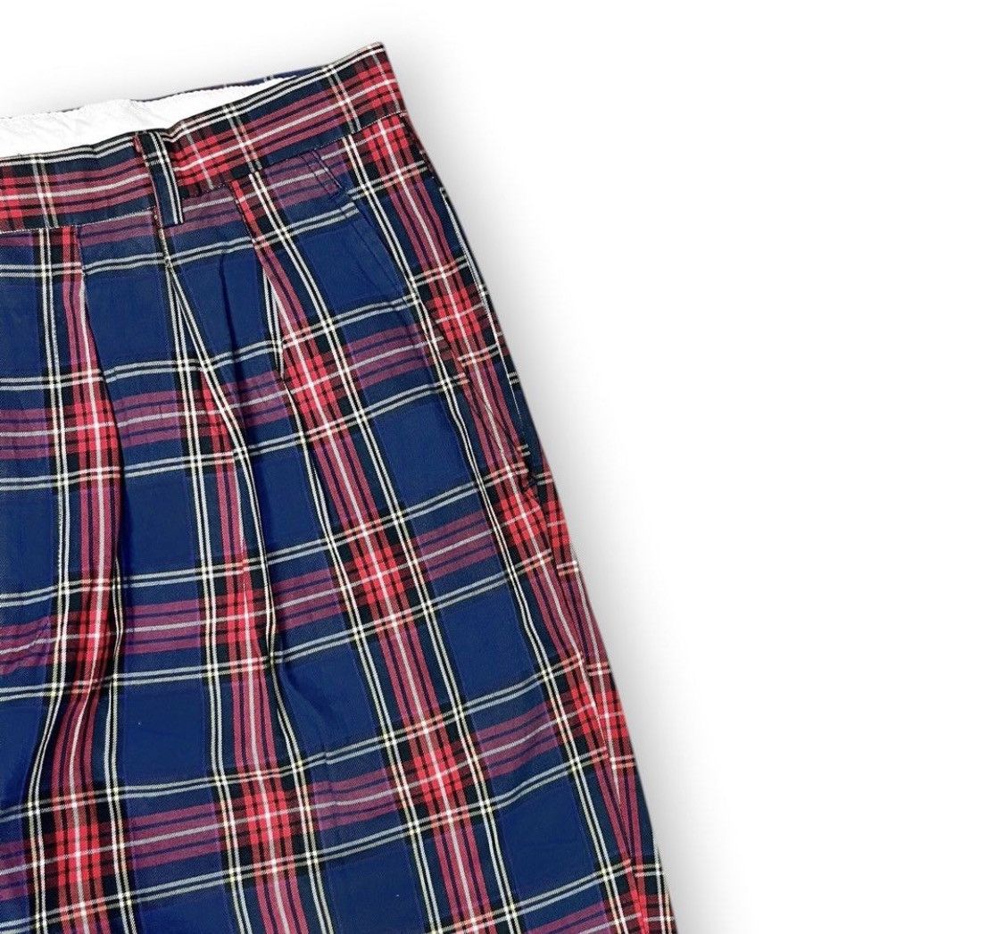 Kenzo Vtg Kenzo tartan trousers pants Size US 29 - 4 Thumbnail