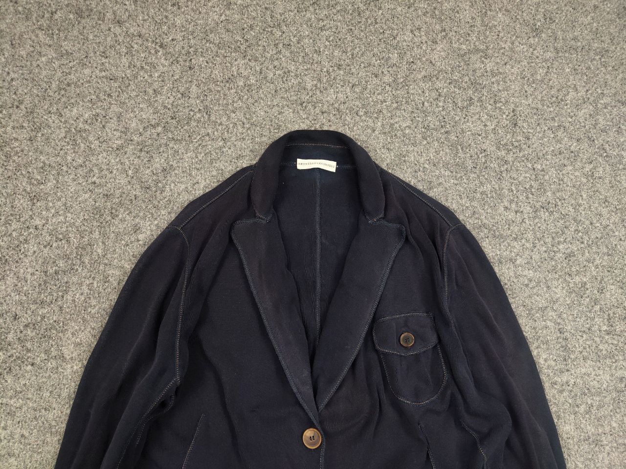 Brunello Cucinelli Brunello Cucinelli premium design classic Cotton Navy Blazer Size XL / US 12-14 / IT 48-50 - 8 Thumbnail