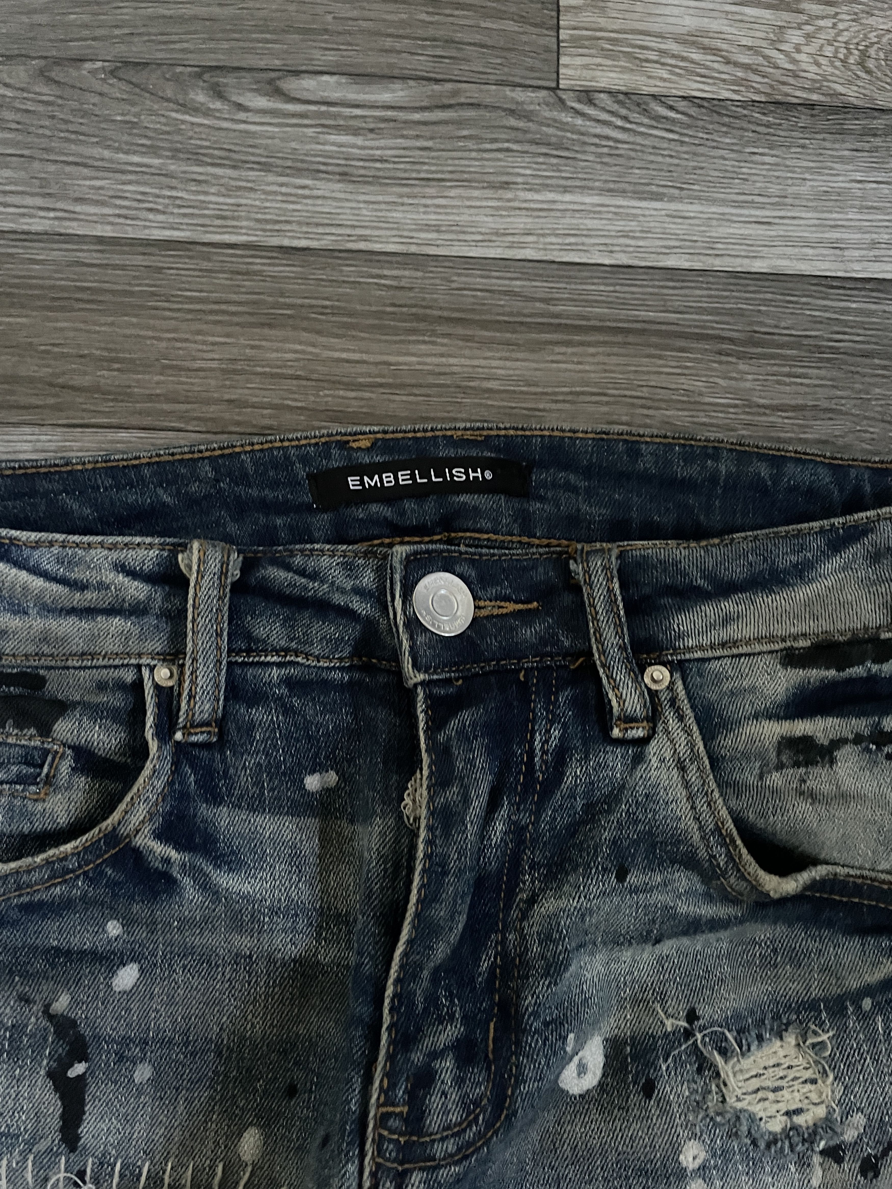 Embellish Embellish denim ripped paint splatter jeans Size US 28 / EU 44 - 3 Thumbnail
