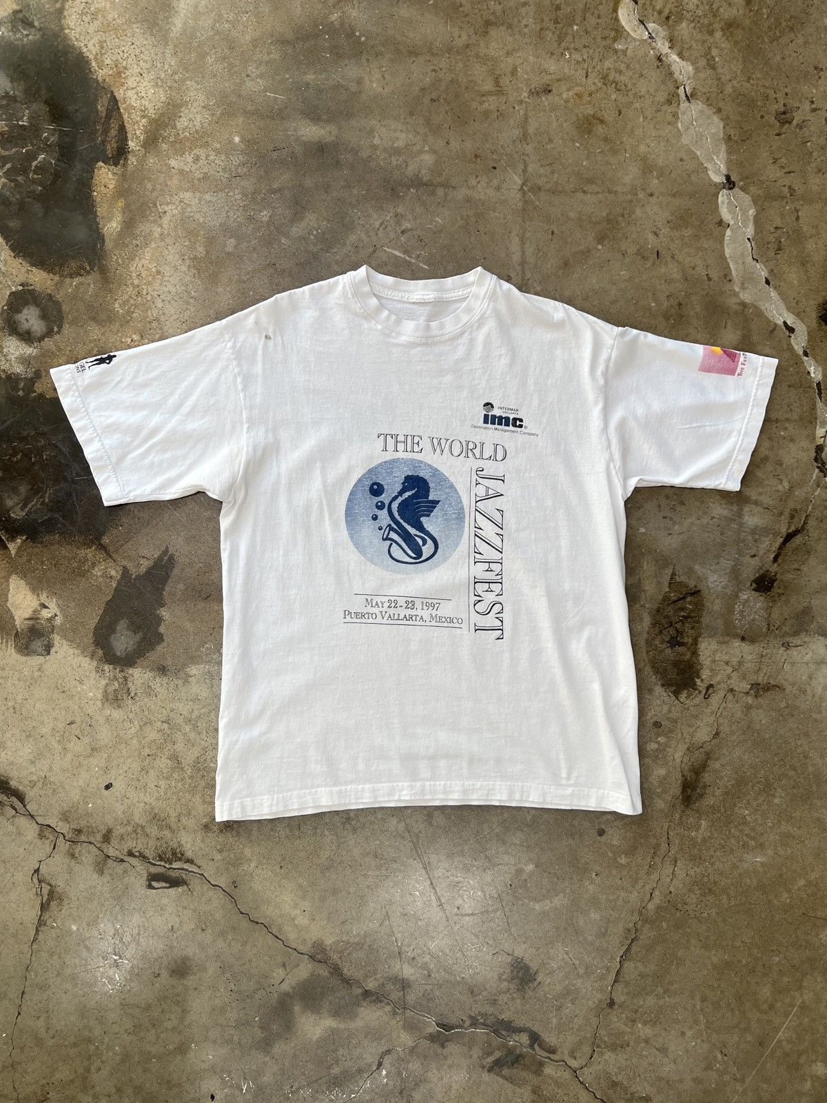 Band Tees Vintage 1997 Jazz Fest Mexico Music Vacation Festival Large Size US L / EU 52-54 / 3 - 5 Thumbnail