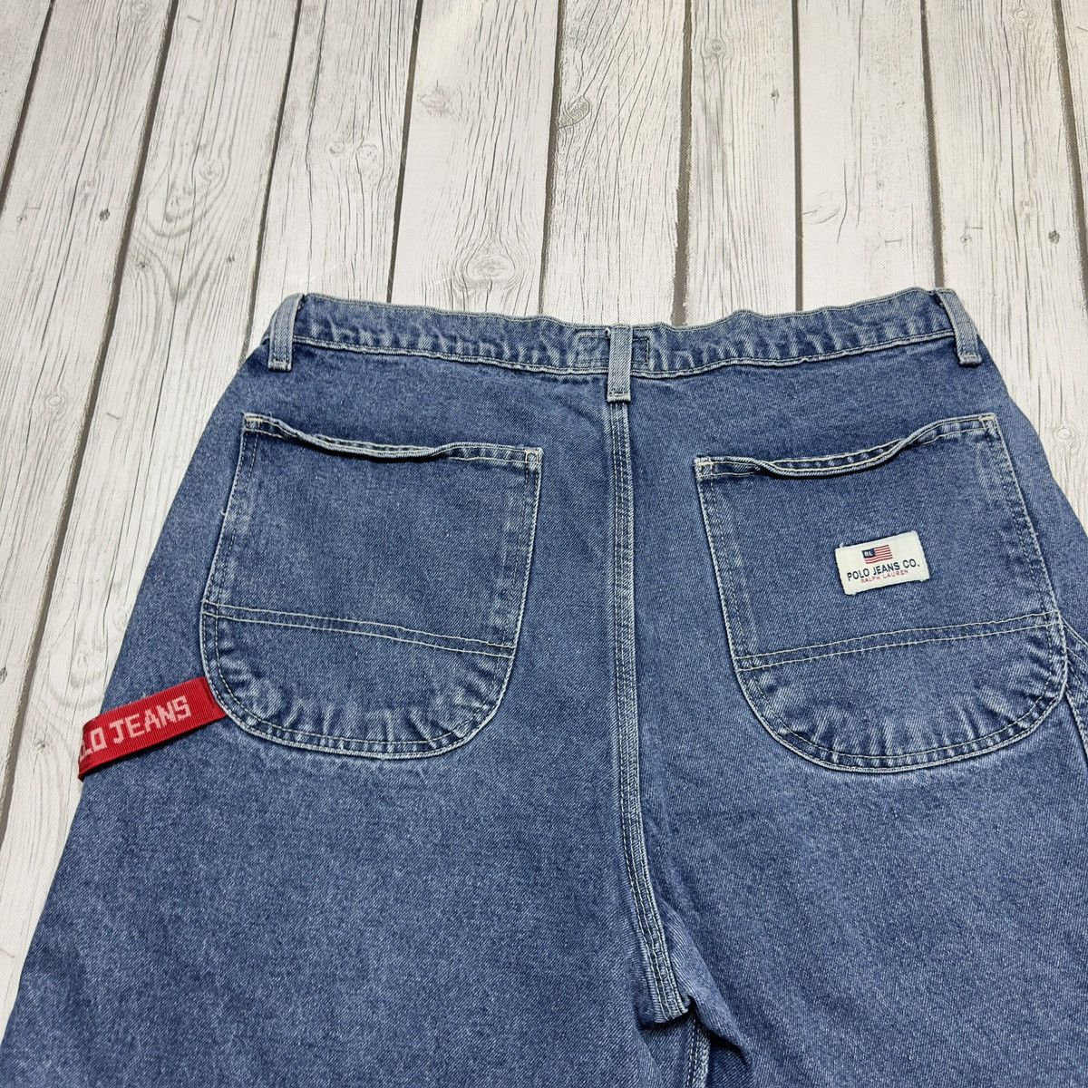 Polo Ralph Lauren × Vintage Vintage Polo Jeans carpenter jean shorts Size US 34 / EU 50 - 3 Thumbnail