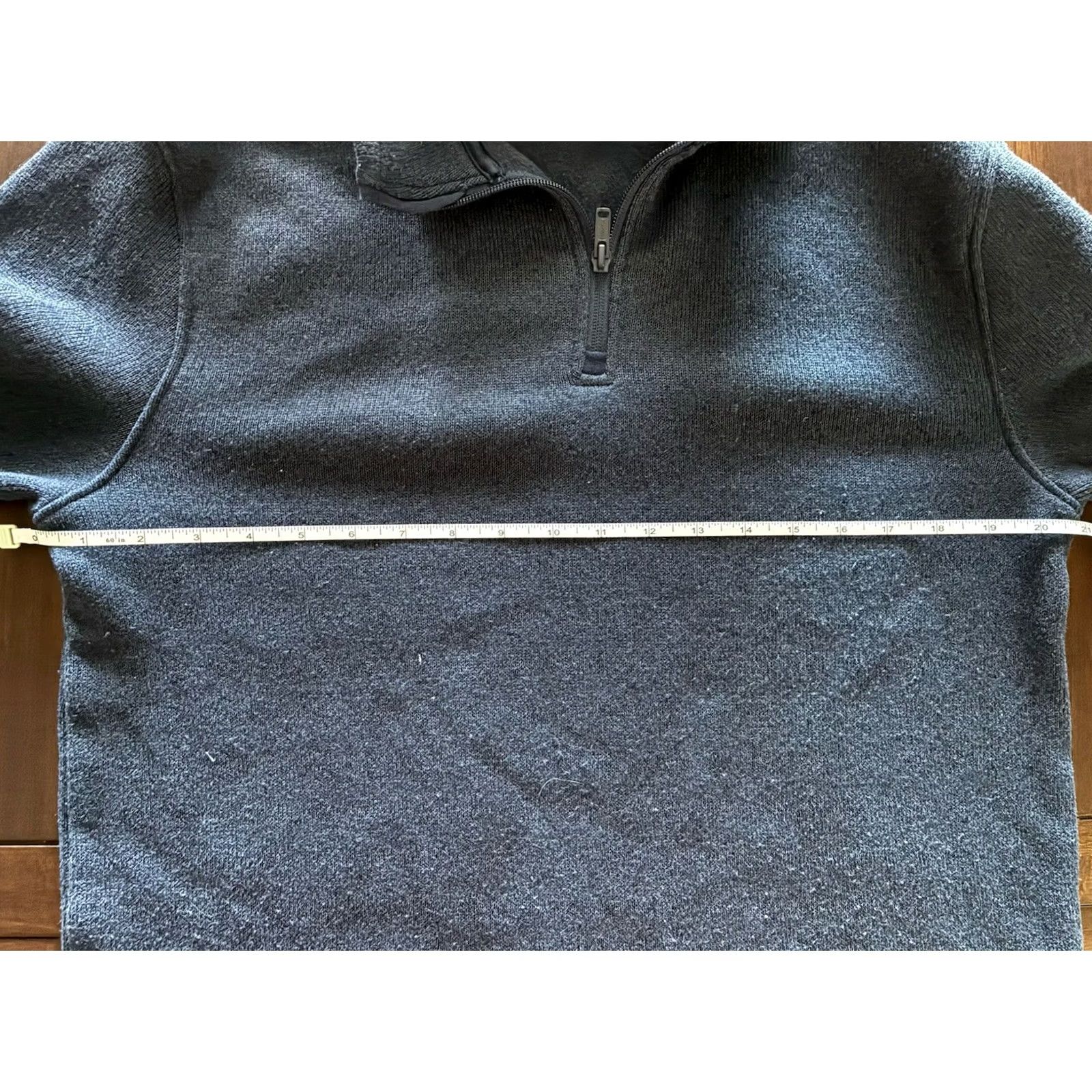 Old Navy Old Navy Mens Medium Pullover Quarter Zip Blue Fleece Sweater (Regular) Size US M / EU 48-50 / 2 - 4 Thumbnail