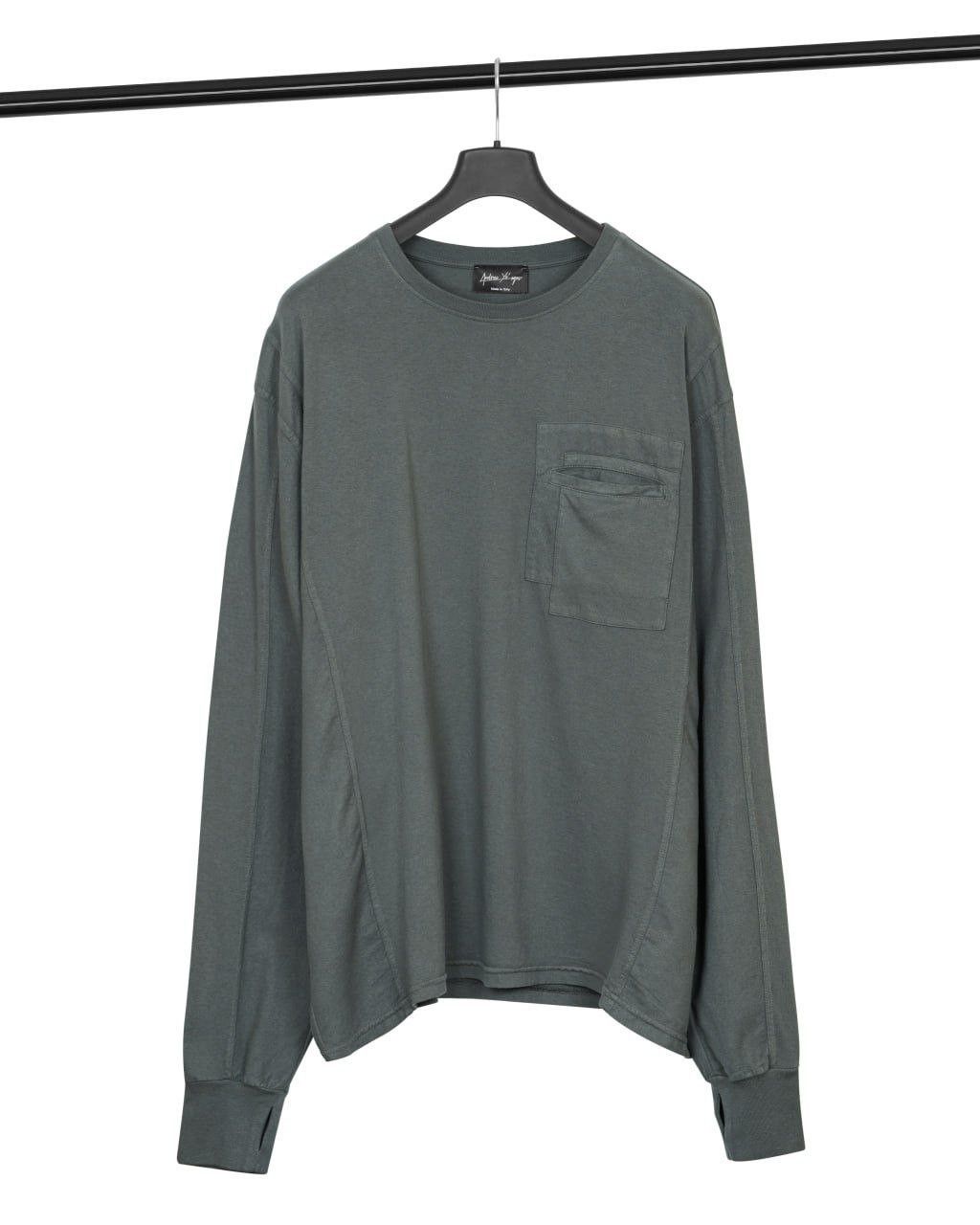 Andrea Ya'aqov Cotton longsleeve with chest pocket ANDREA YA'AQOV Size US XL / EU 56 / 4 - 1 Thumbnail